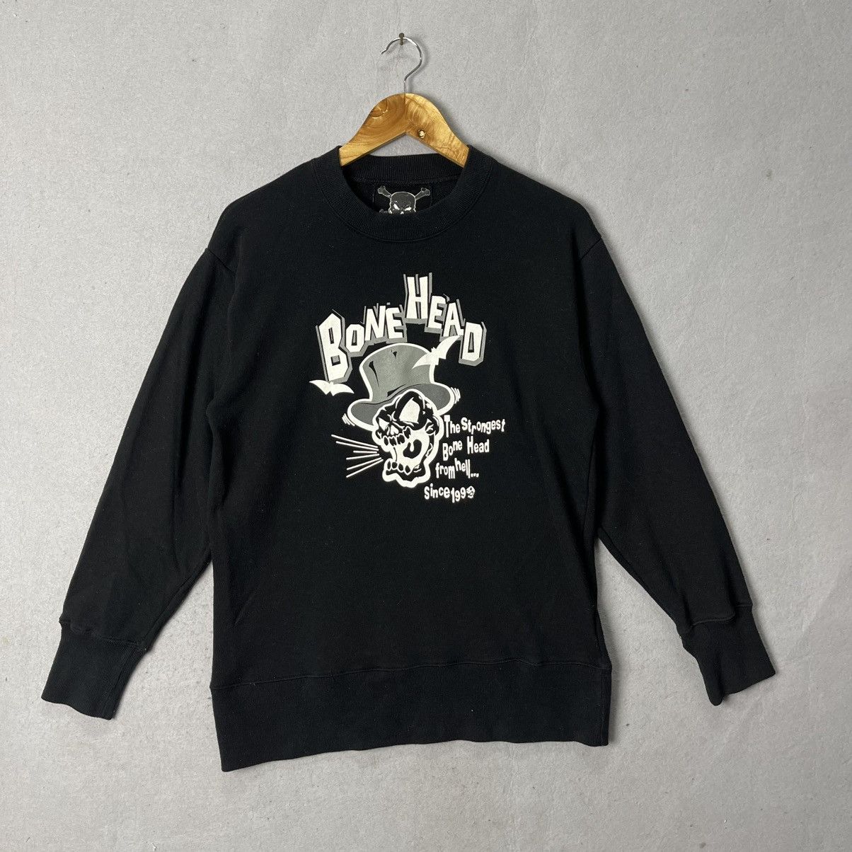 Japanese Brand Vintage Bone Head Skull Graphic Crewneck Sweatshirt Size US M / EU 48-50 / 2 - 1 Thumbnail