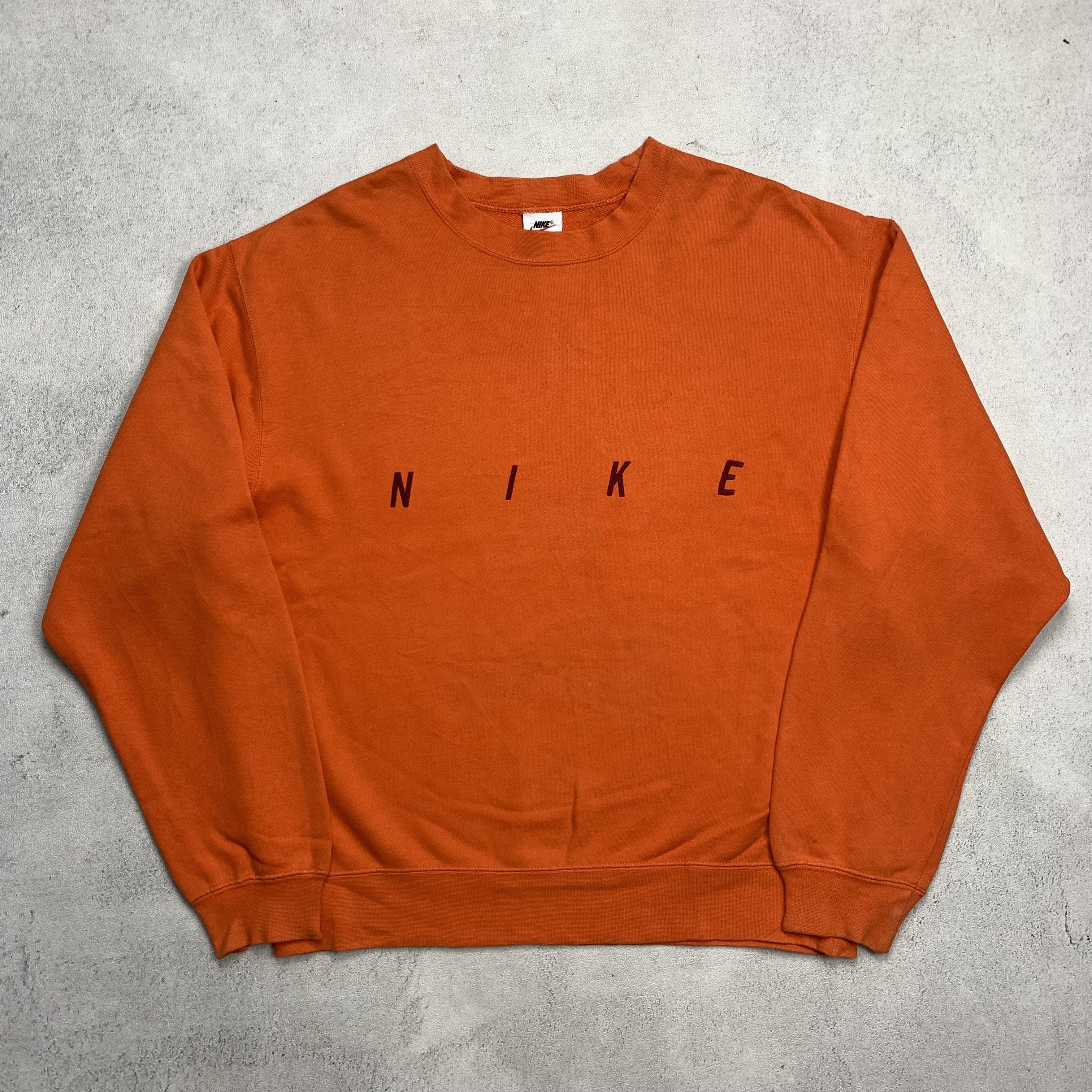 Nike Vintage 90s Nike Spellout Embroidery Sweatshirt Crewneck Size US XL / EU 56 / 4 - 1 Thumbnail