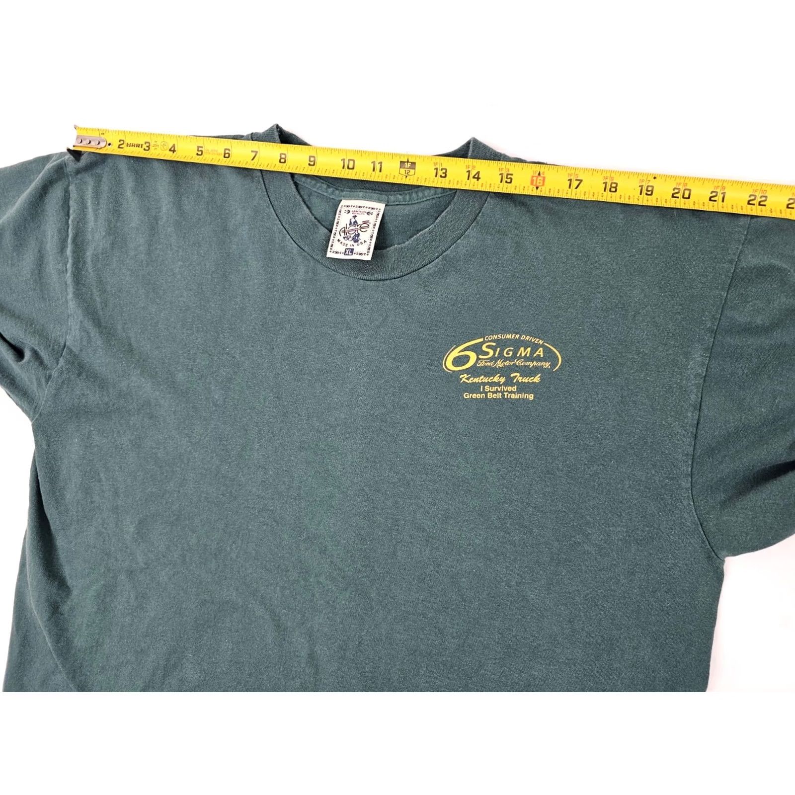 Ford VINTAGE Ford T-Shirt Men XL Green 90s Alore Single Stitch Kentucky Truck Plant Belt Tee US Size ONE SIZE - 7 Thumbnail