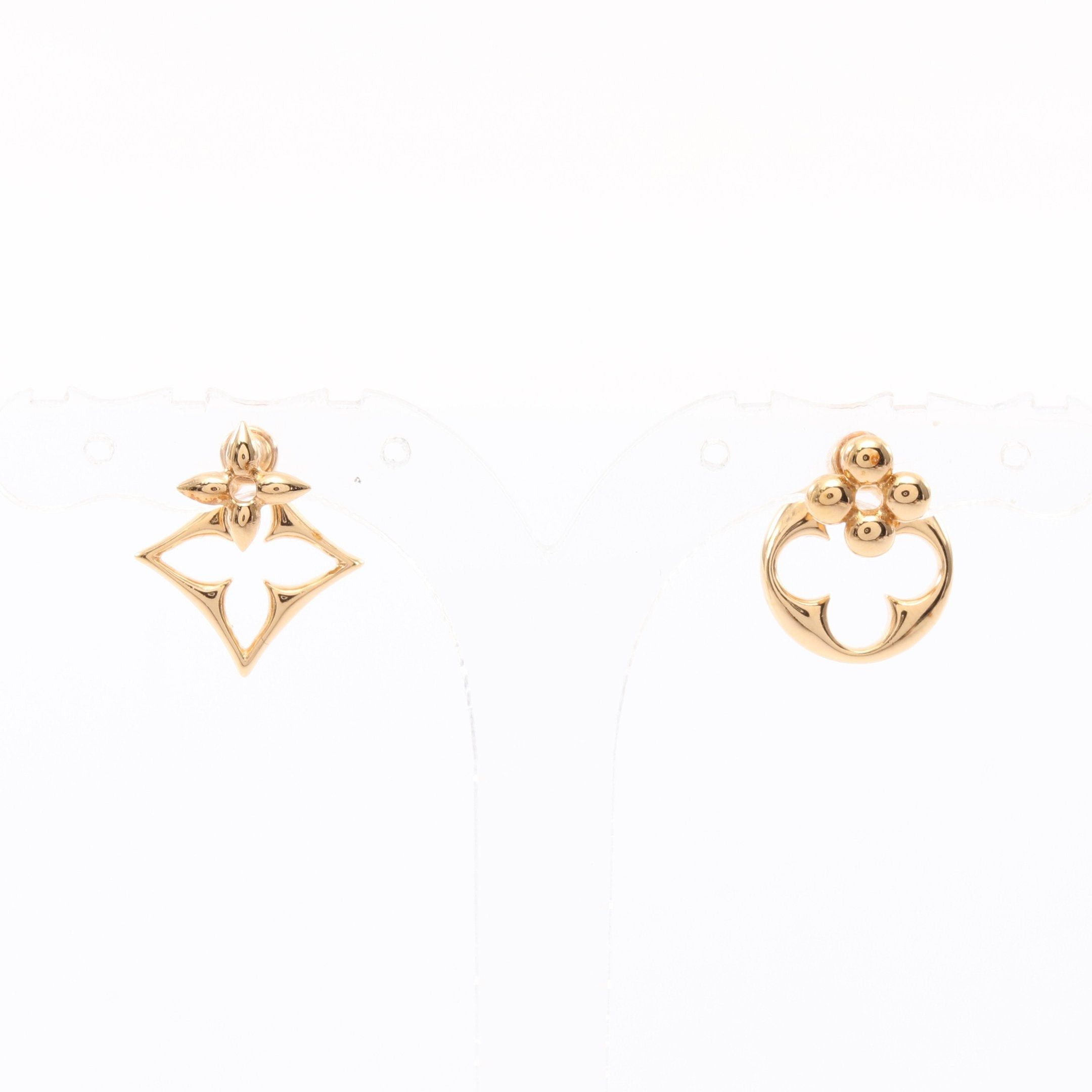 Louis Vuitton Louis Vuitton Bookle Dreille Puss Lv Flowergram Earrings Gp Gold Size ONE SIZE - 1 Thumbnail