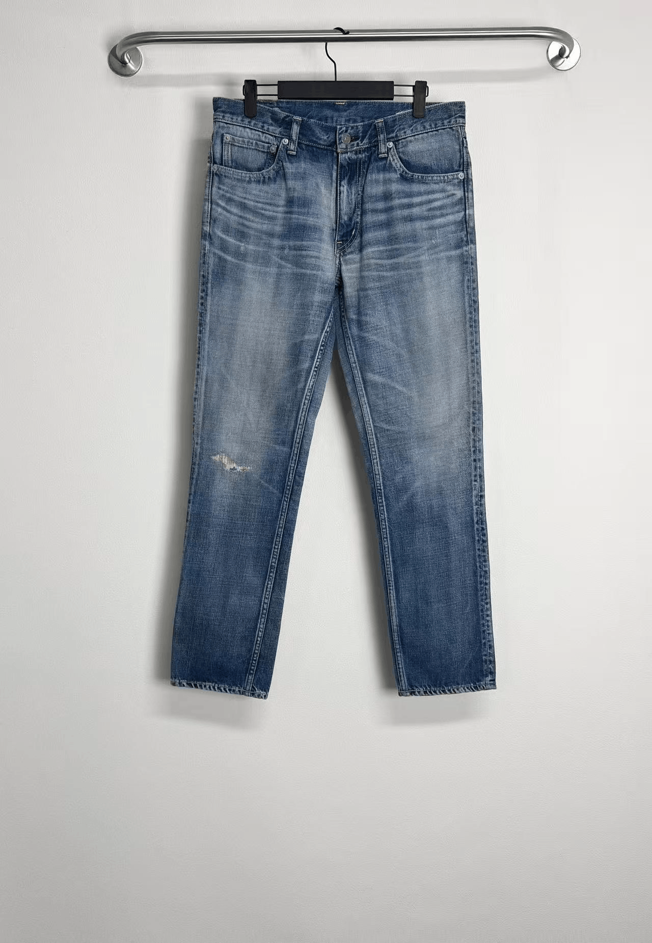 Visvim Visvim Blue Washed Distressed Jeans Size US 32 / EU 48 - 1 Thumbnail