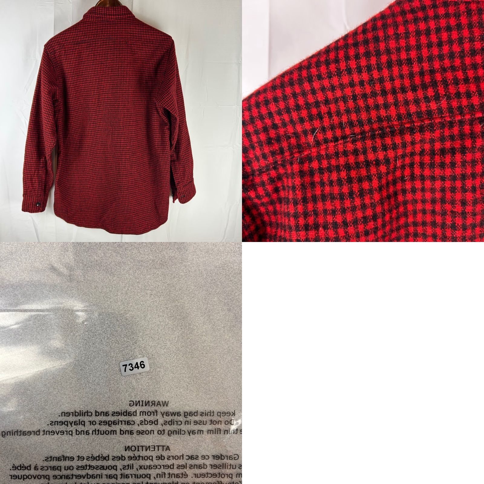 Vintage VINTAGE Woolrich Flannel Shirt Mens L Red Black Micro Check Wool Blend Made USA Shirt Mens L Red Black Micro Check Wool Blend Made USA Size US L / EU 52-54 / 3 - 8 Thumbnail