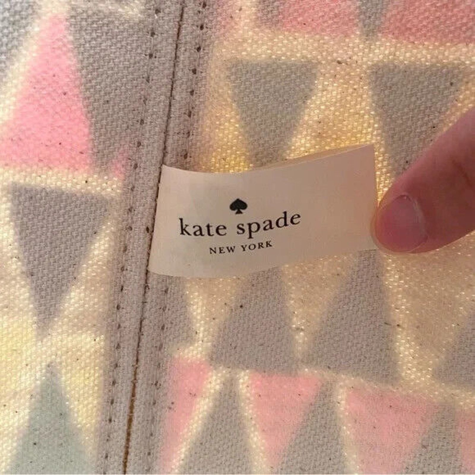 Kate Spade KATE SPADE NEW FRANCIS CAPRI CANVAS TOTE BEACH BAG GEORGEO Size ONE SIZE - 6 Thumbnail