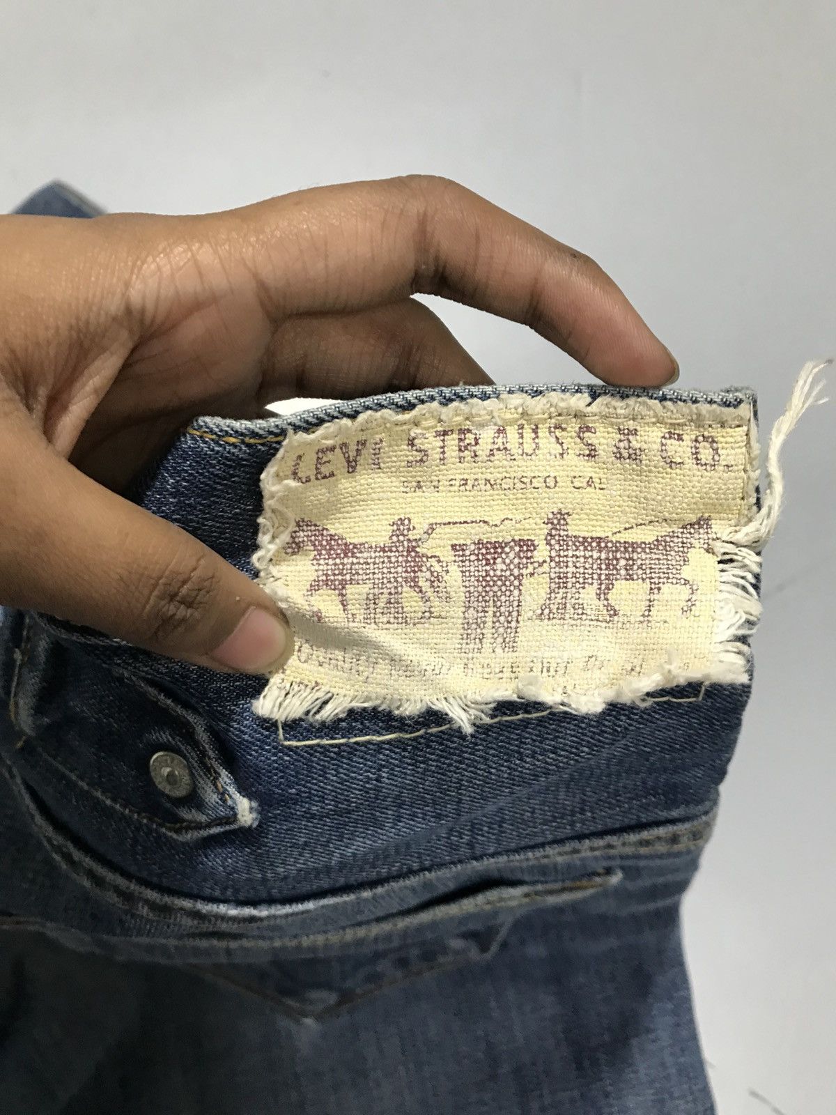 Levi's Vintage Levi’s 503 buckle belt denim Size US 32 / EU 48 - 12 Thumbnail