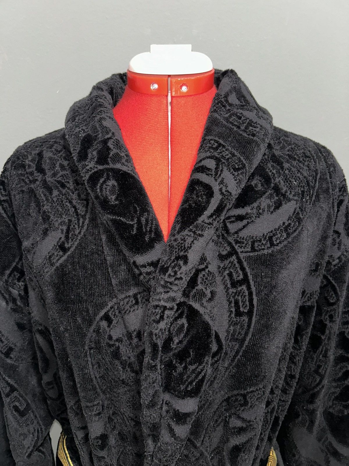 Versace Versace Medusa Amplified Black Cotton Bathrobe Unisex XL Size ONE SIZE - 3 Thumbnail