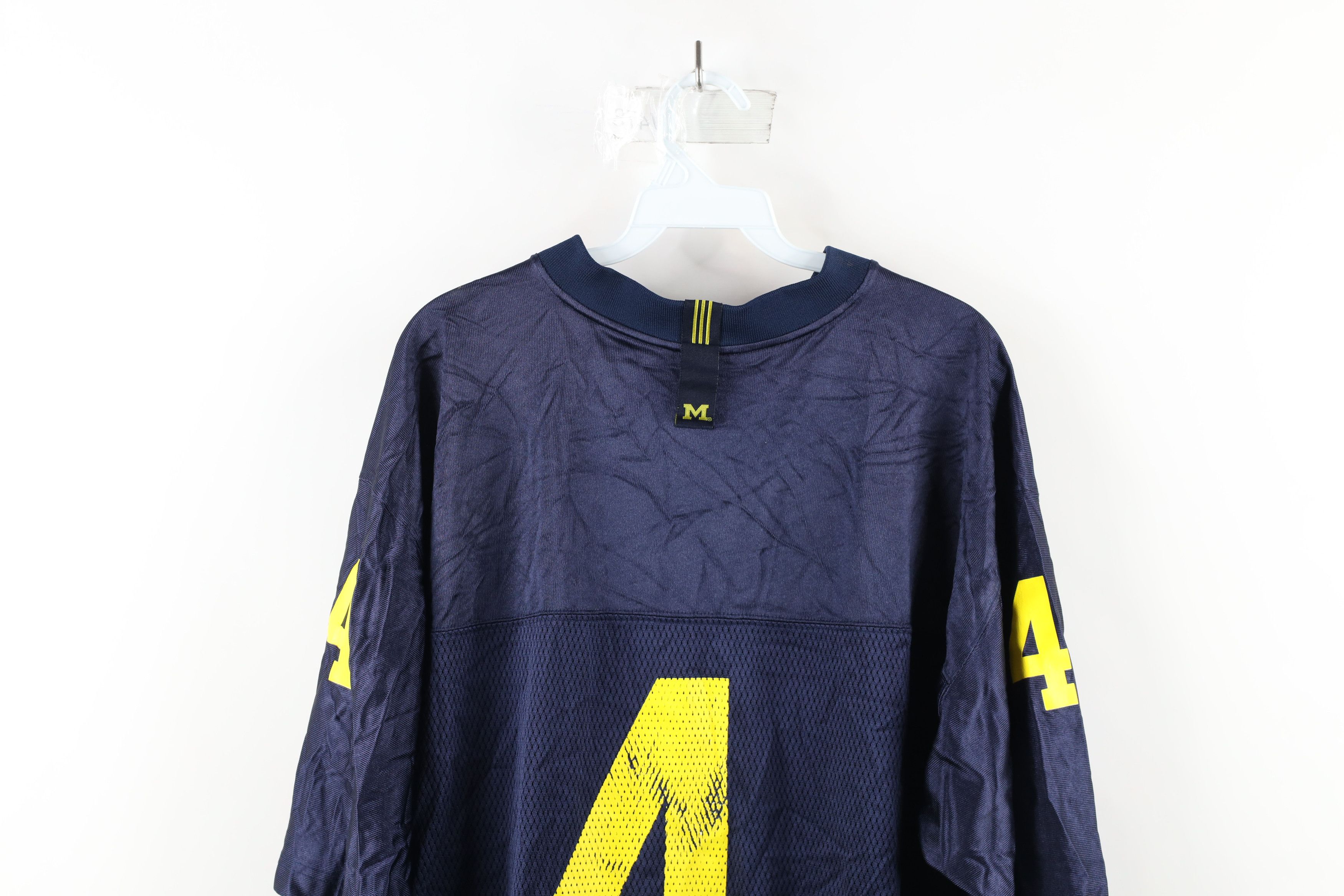 Adidas × Vintage Vintage Adidas University of Michigan Football Jersey Blue Size US L / EU 52-54 / 3 - 13 Thumbnail