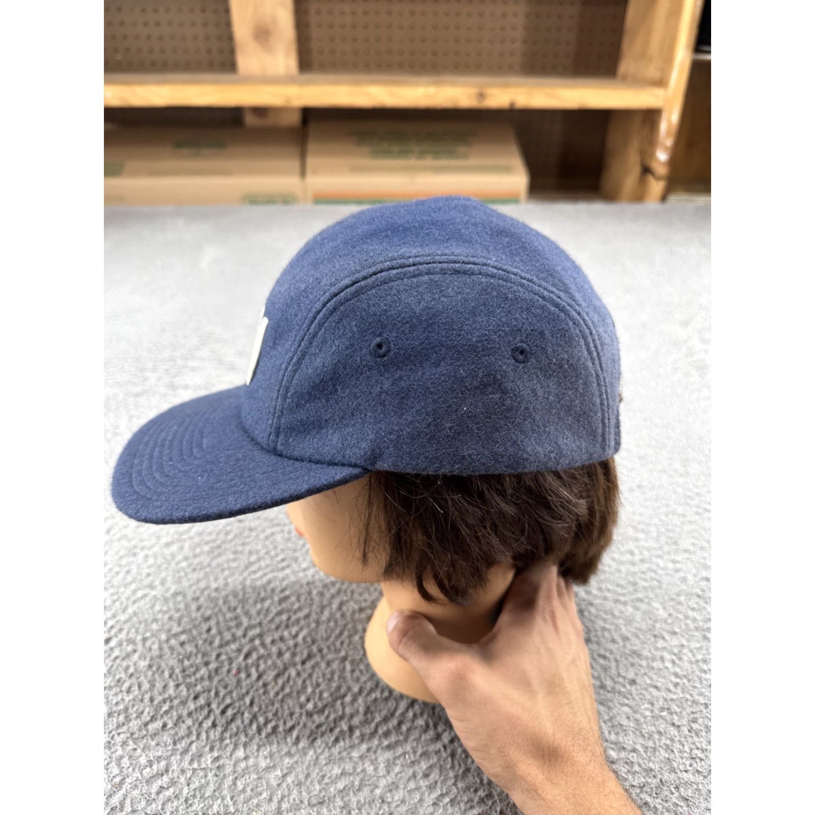 Logo 7 Wonderstate Coffee Bee Logo Wool Strapback Hat Wisconsin Business Unbranded Unisex Adults S Blue Cap Wool Strapback Hat Size ONE SIZE - 2 Thumbnail