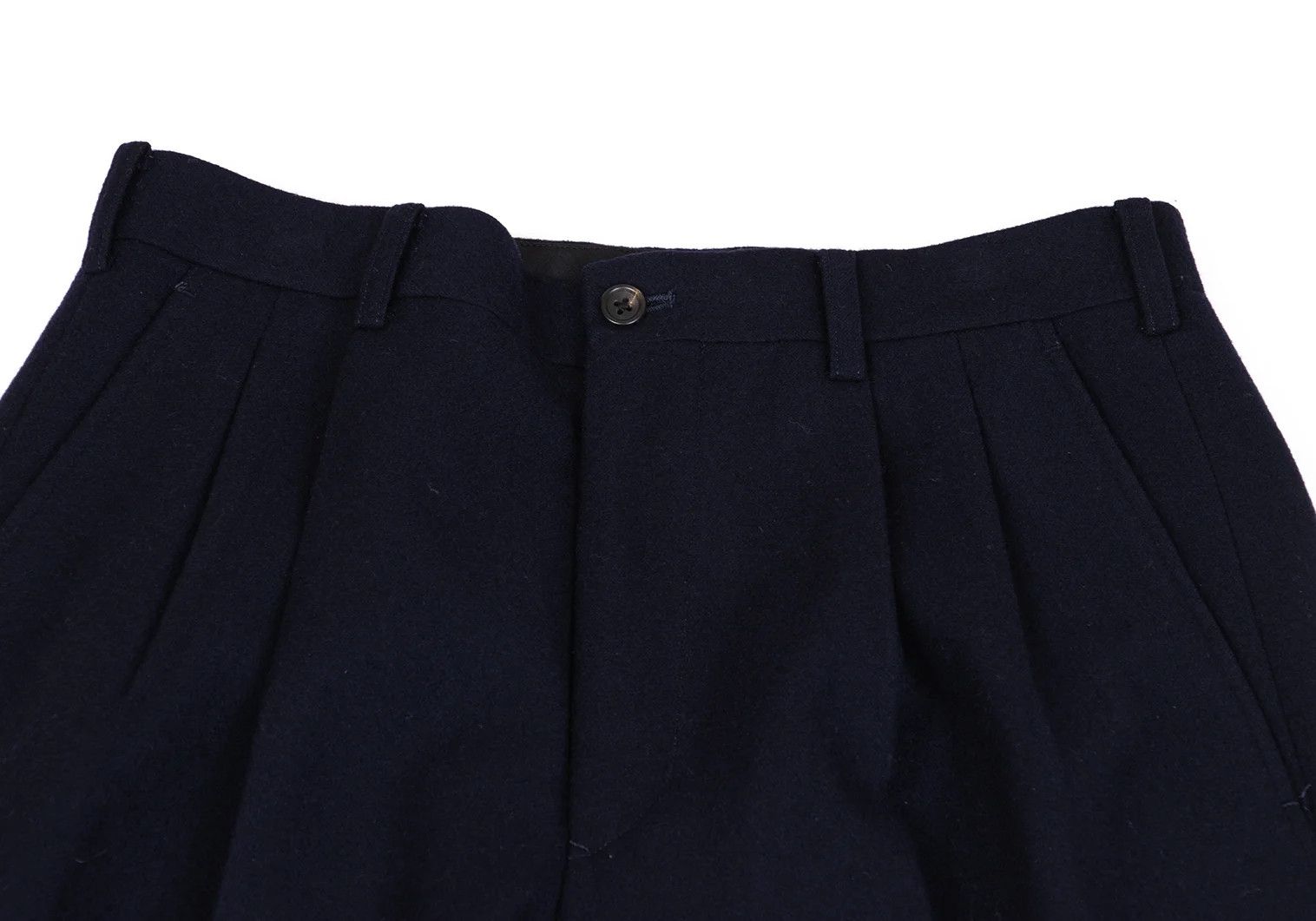 Yohji Yamamoto Yohji Yamamoto Wool Tapered Pants Navy S Size US 30 / EU 46 - 3 Thumbnail
