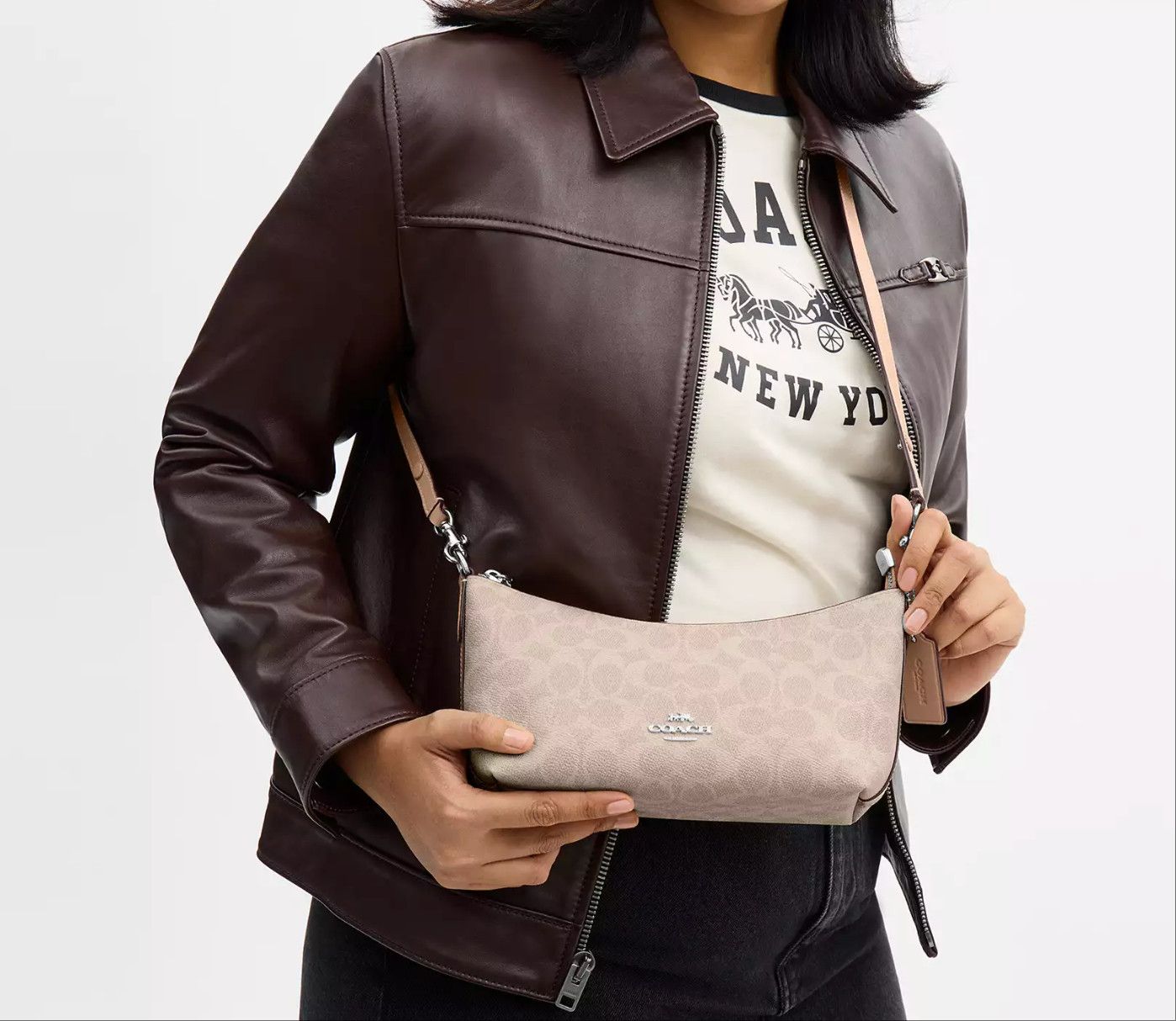 Coach Caitlin Shoulder Bag In Signature Canvas CEK80 Size ONE SIZE - 9 Thumbnail