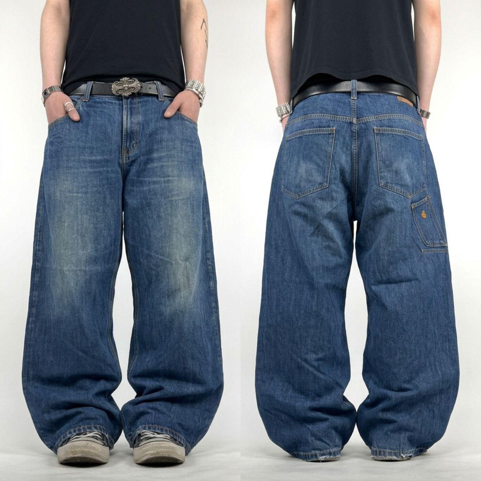 Japanese Brand × Rocawear × Vintage Vintage grunge archive baggy wide leg y2k skater rare jeans Size US 40 / EU 56 - 1 Thumbnail