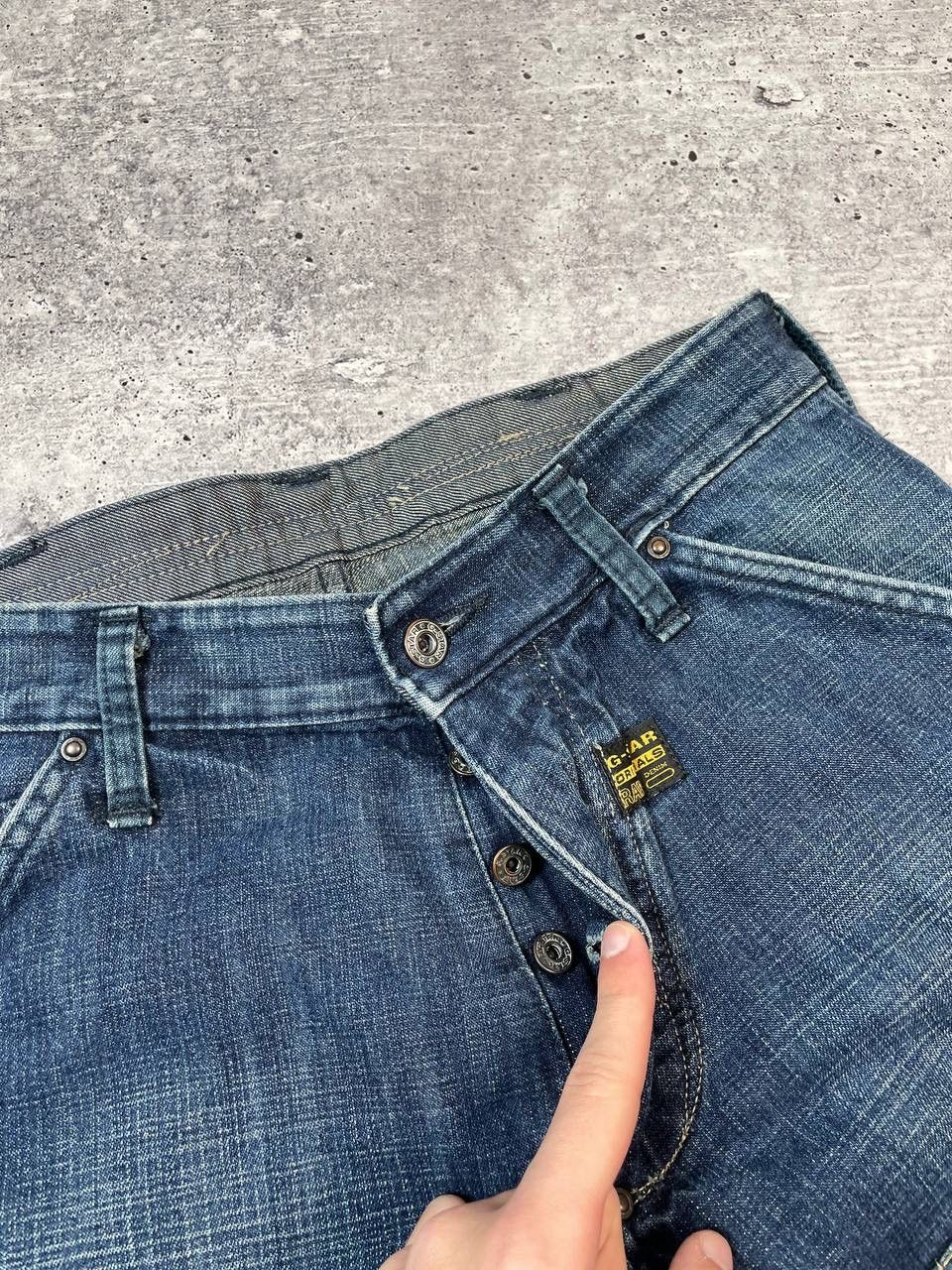 G-Star Vintage 00s G Star Raw Biker Concept Elwood Denim Jeans Y2K Size US 29 - 7 Thumbnail