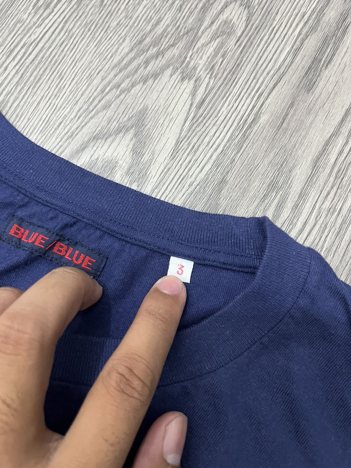 Blue Blue Japan 🇯🇵BLUE/BLUE LIFE IS A JOURNEY TOWARDS THE GUIDING LIGHT🇯🇵 Size US L / EU 52-54 / 3 - 6 Thumbnail