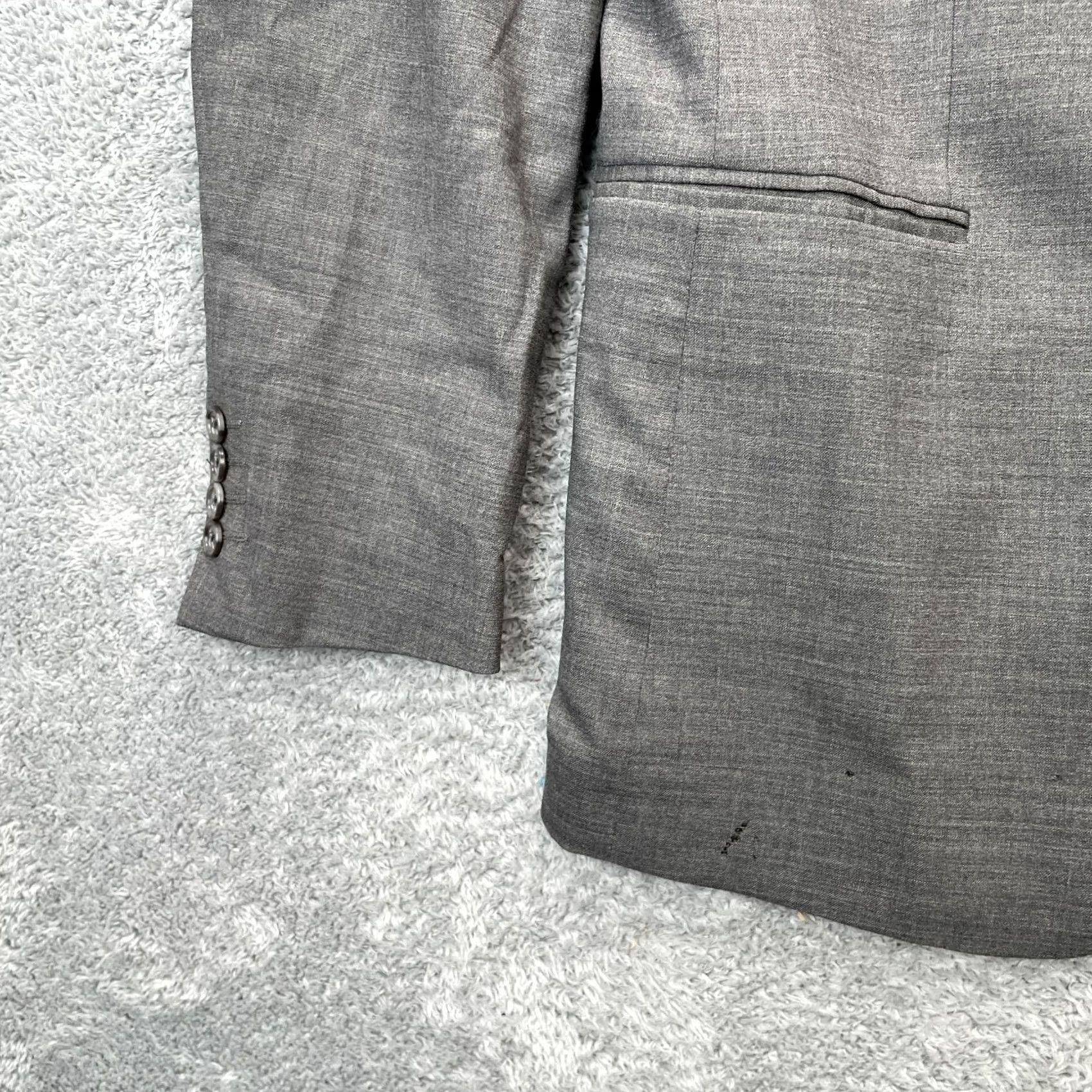 Banana Republic Banana Republic Jacket Men Gray Casual Business Blazer Formal Coat Wool Blend Size 40R - 4 Thumbnail