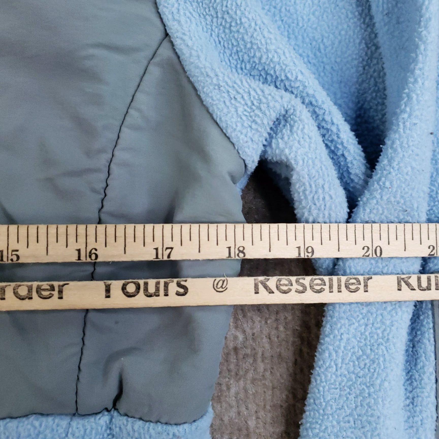 The North Face VINTAGE The North Face Denali Jacket Womens Small Blue Gray Full Zip Mock Neck Fleece Zz Size S / US 4 / IT 40 - 3 Thumbnail