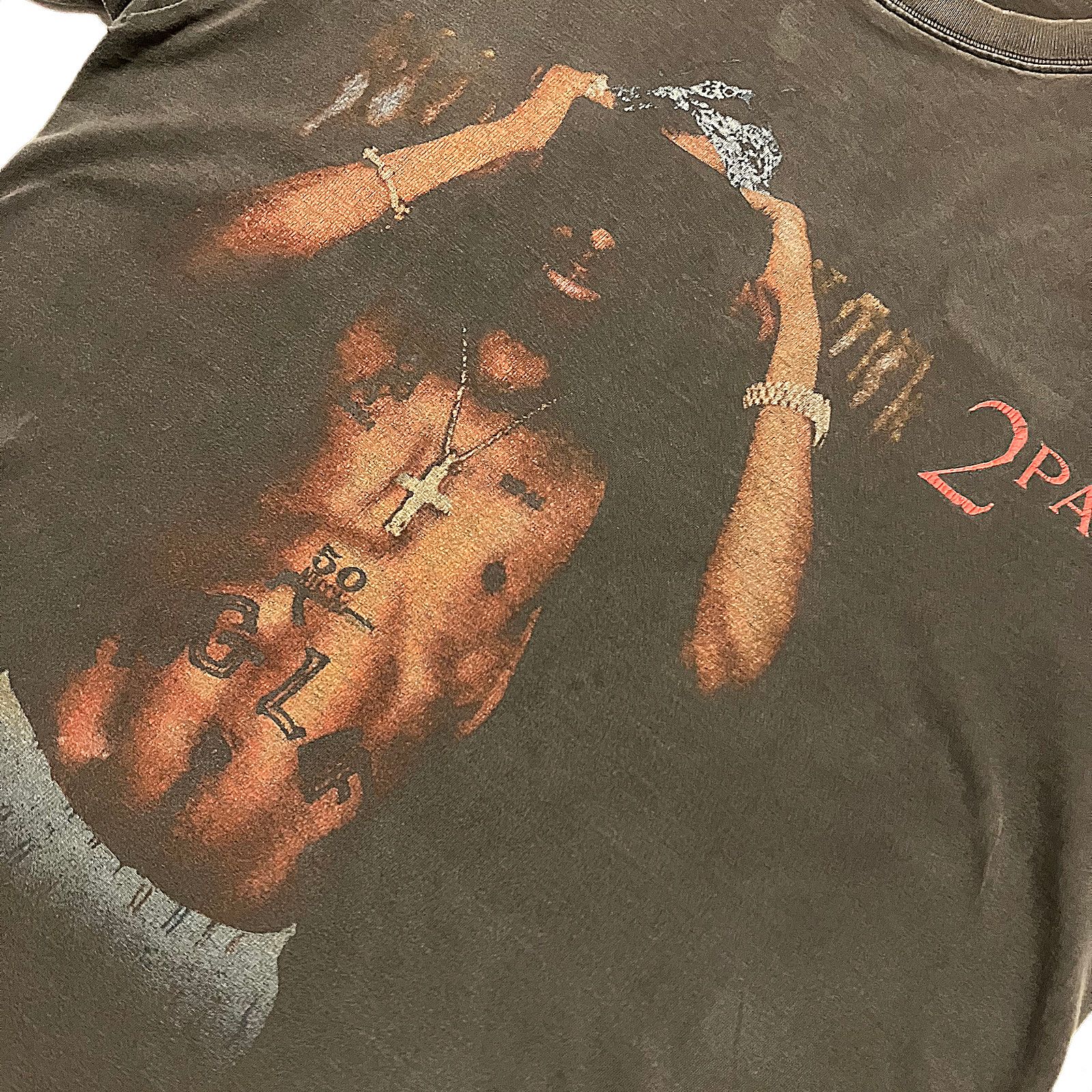 Vintage Vintage 2Pac All Eyez On Me T-Shirt Size US M / EU 48-50 / 2 - 3 Thumbnail