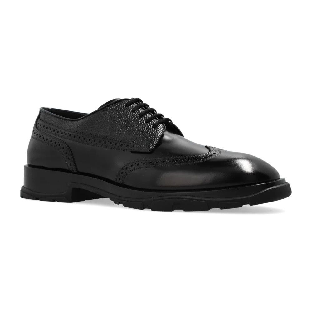 Alexander McQueen o1w1db10725 Shoe Leather S Rubber Scoff in Black Size US 8 / EU 41 - 2 Thumbnail