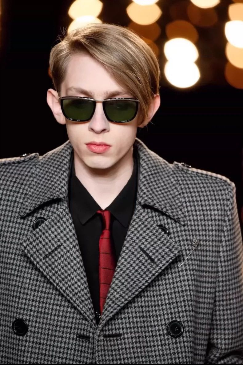 Saint Laurent Paris Saint Laurent Paris Thousand bird grid wool coat-2506 Size US L / EU 52-54 / 3 - 7 Thumbnail