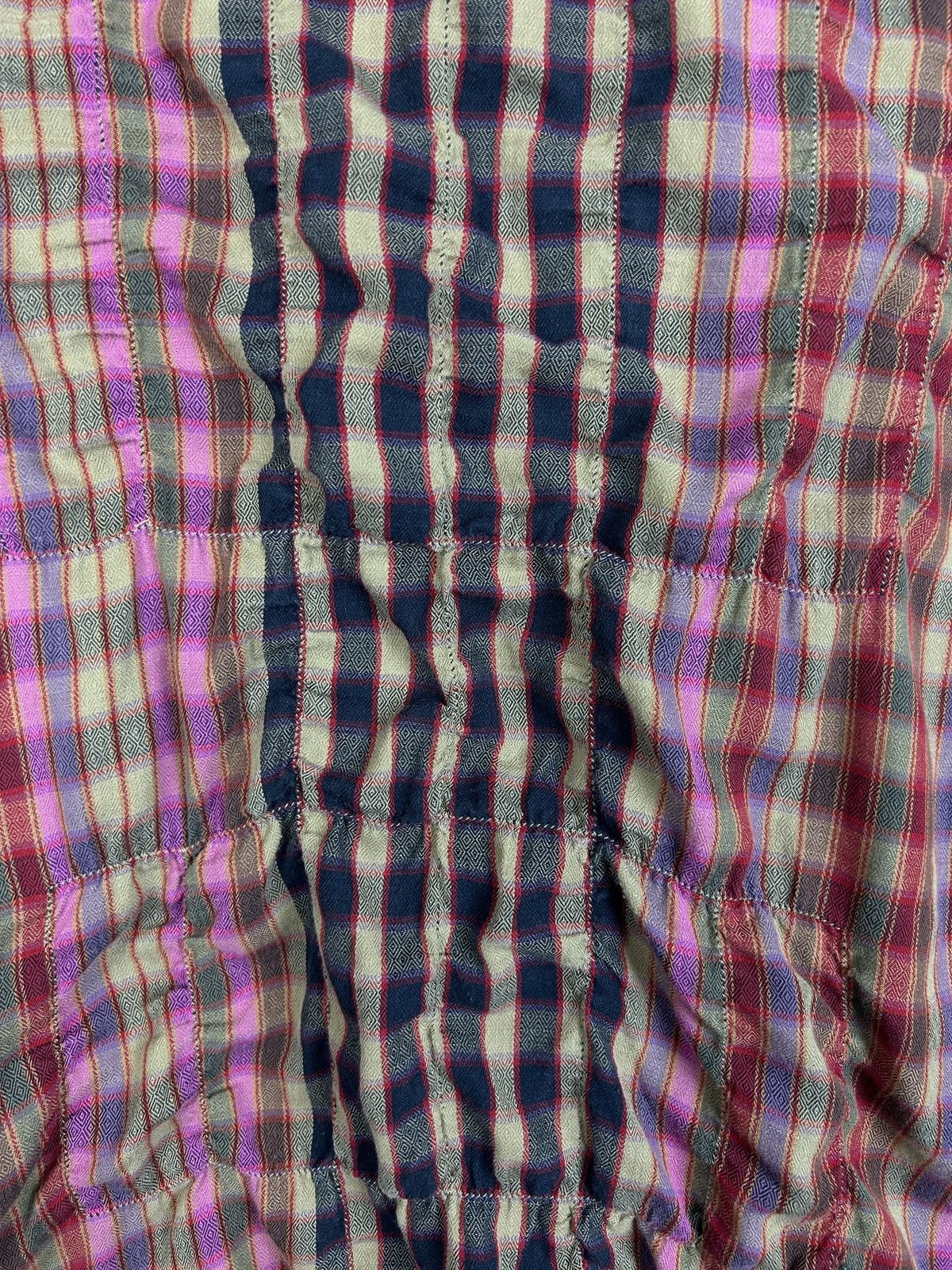 Marithe + Francois Girbaud Vintage Le Jean Marithe Francois Girbaud Checkered Blouse Size L / US 10 / IT 46 - 7 Thumbnail