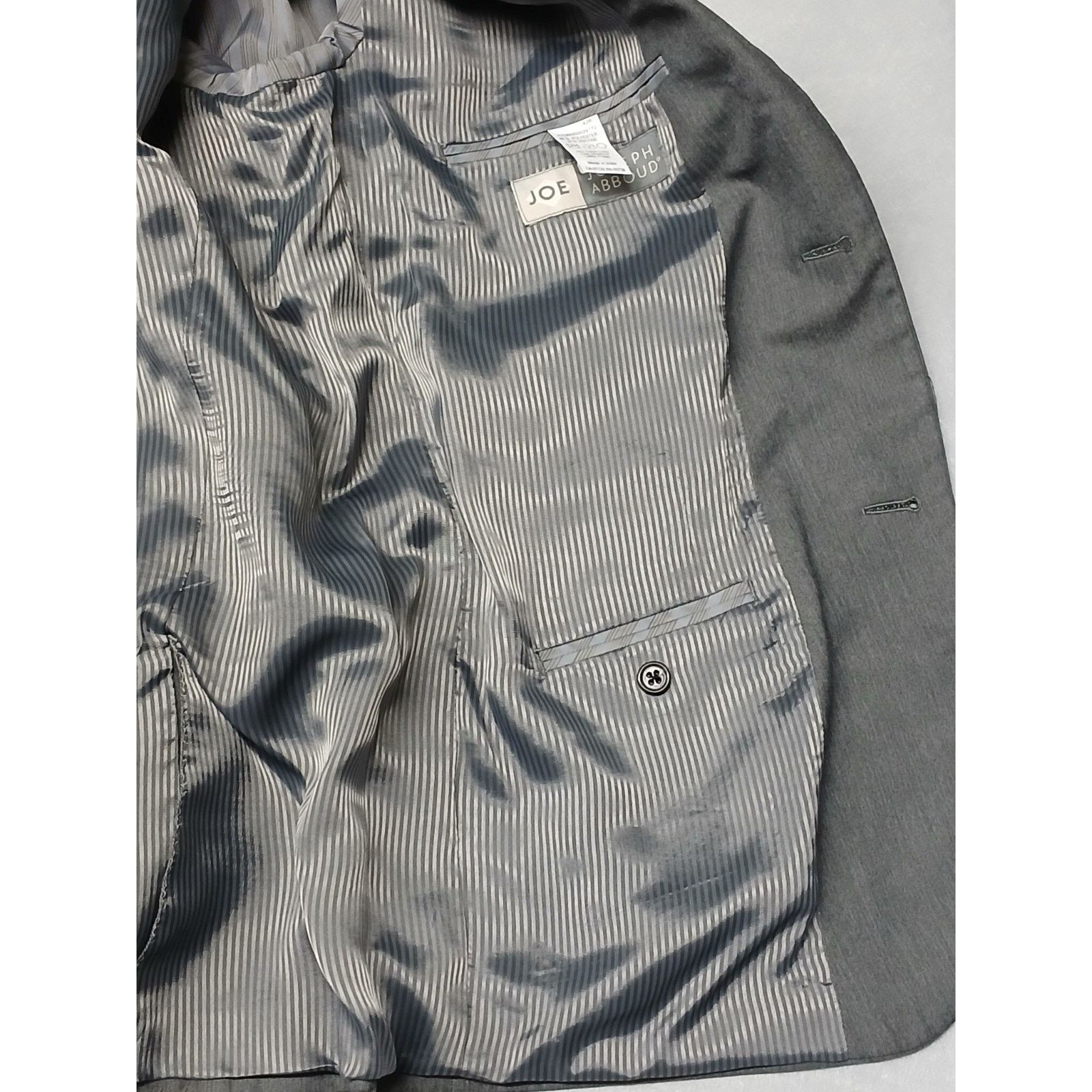 Joseph Abboud Joseph Aboud Gray (42R) Business Casual Mens Blazer Size 42R - 9 Thumbnail