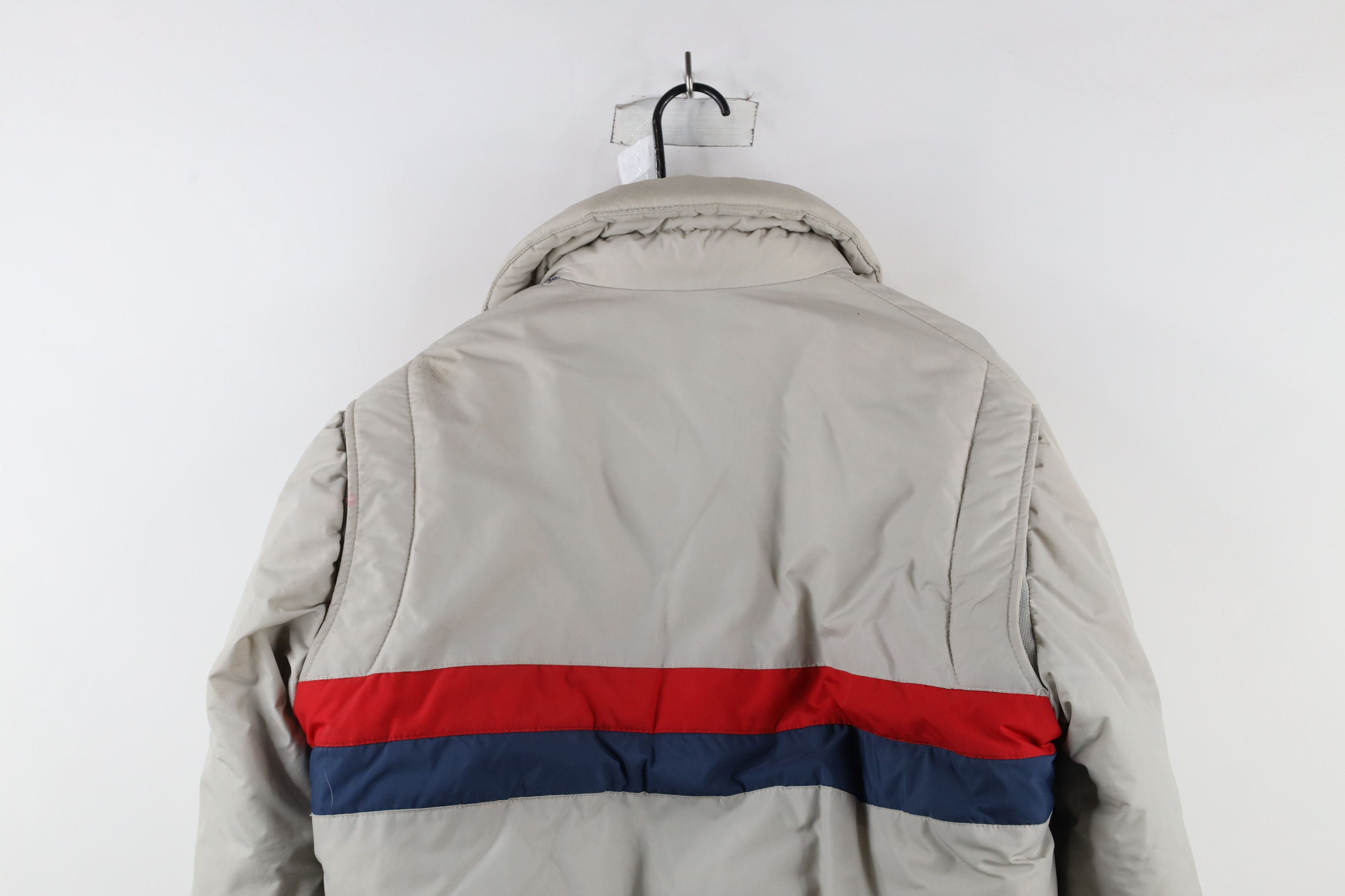 Vintage Vintage 70s Streetwear Striped Full Zip Puffer Jacket Size US L / EU 52-54 / 3 - 13 Thumbnail
