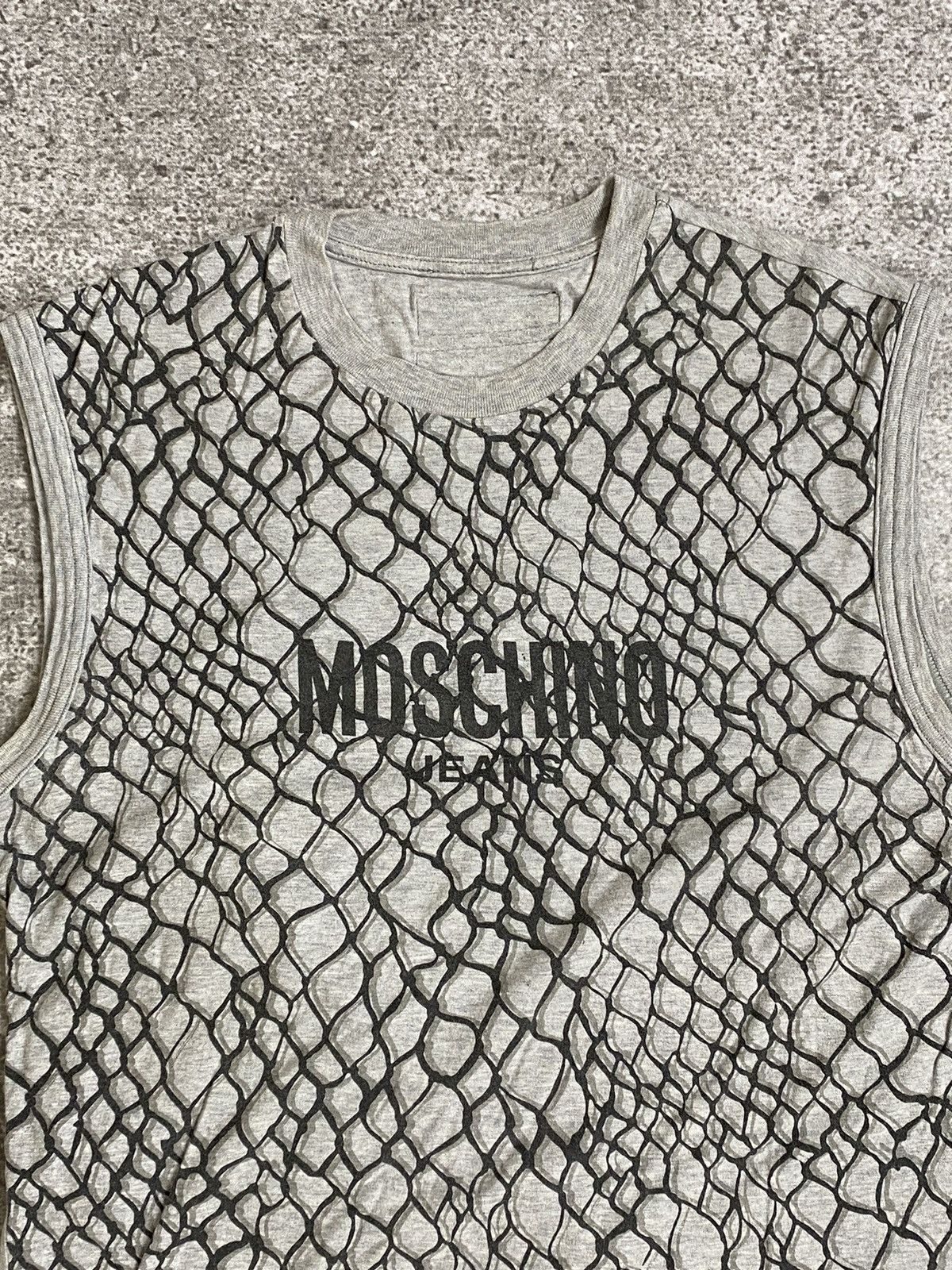 Moschino Moschino Rip Off Snake Skin Tanktop Size US L / EU 52-54 / 3 - 3 Thumbnail