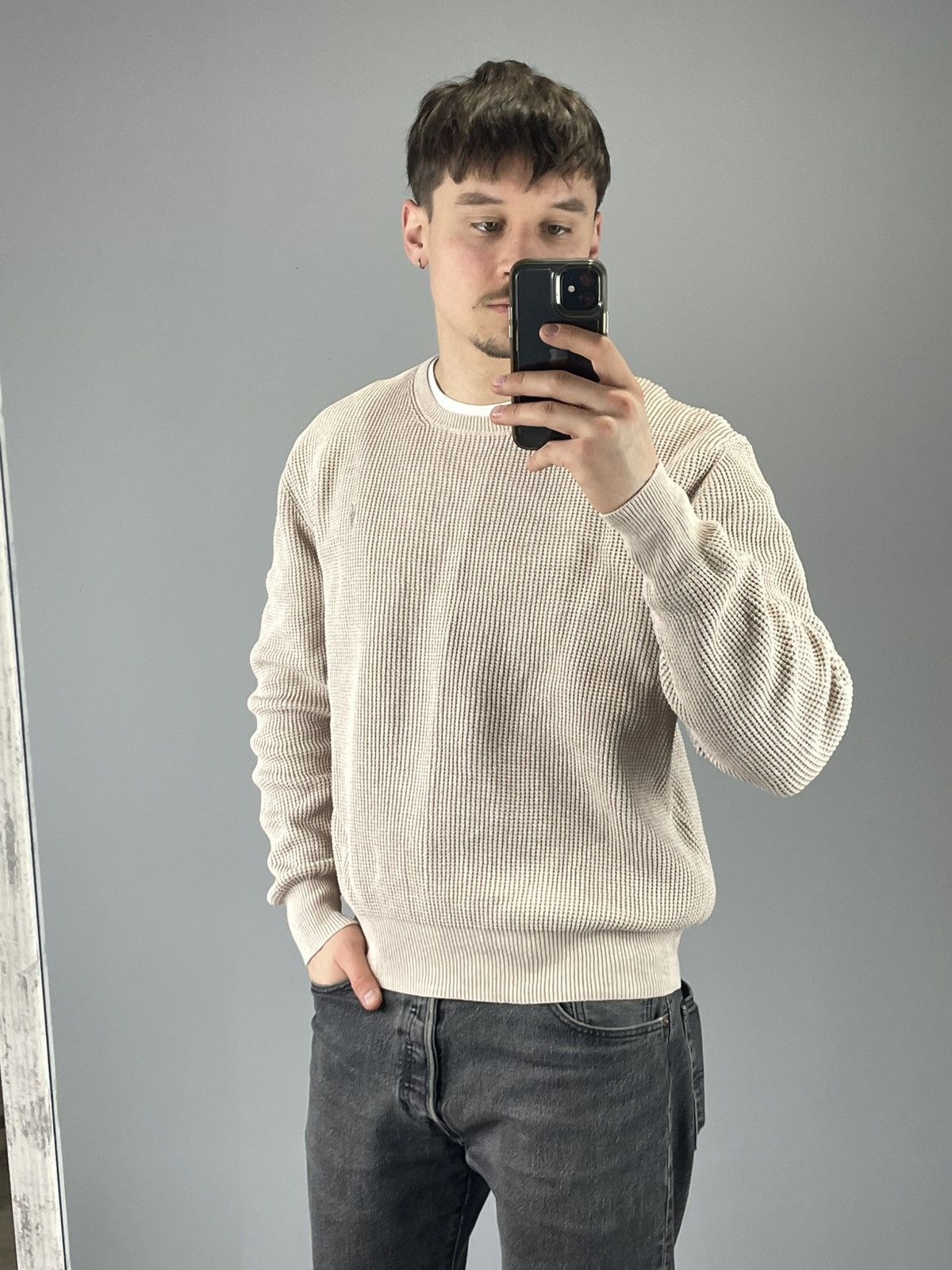 Allsaints × Designer Allsaints sweater pullover mens cotton Size US L / EU 52-54 / 3 - 8 Thumbnail