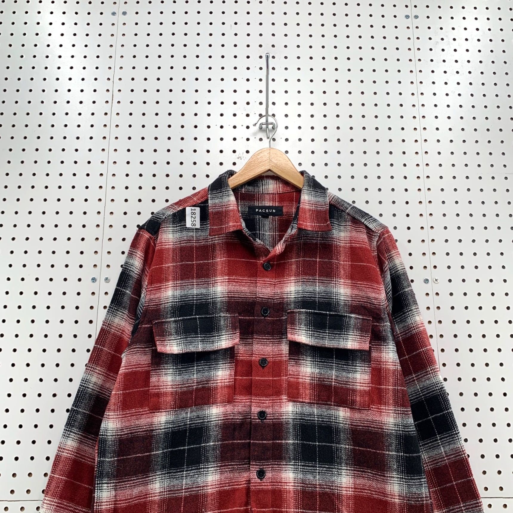 Pacsun Pacsun Red Flannel Shirt Men Long Sleeve Buffalo Plaid Small Oversized 22X30 Size US S / EU 44-46 / 1 - 6 Thumbnail
