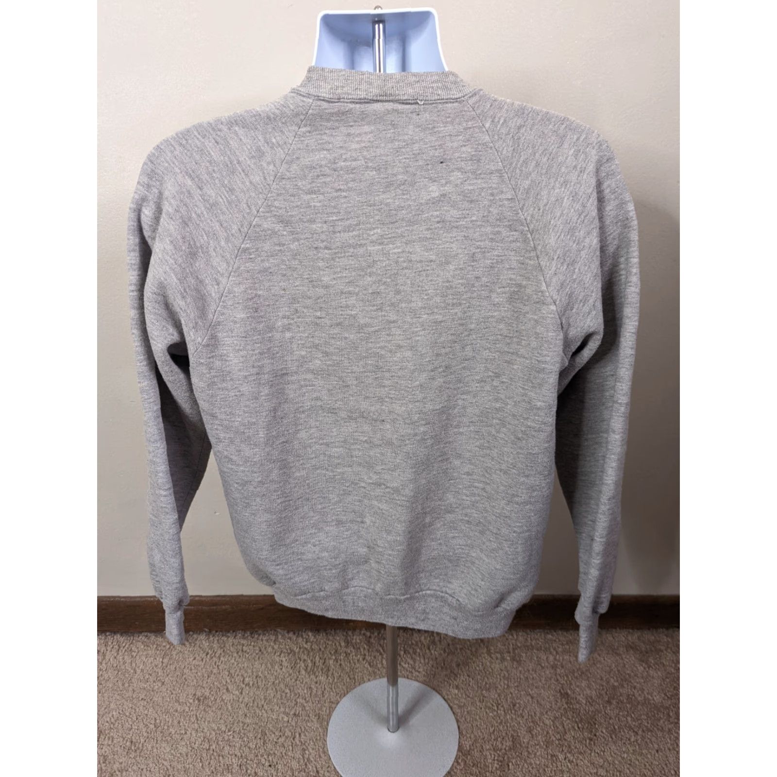 Jerzees VINTAGE World's Greatest Hunter Deer Mens Large Gray Raglan Sweatshirt USA M Size US M / EU 48-50 / 2 - 3 Thumbnail