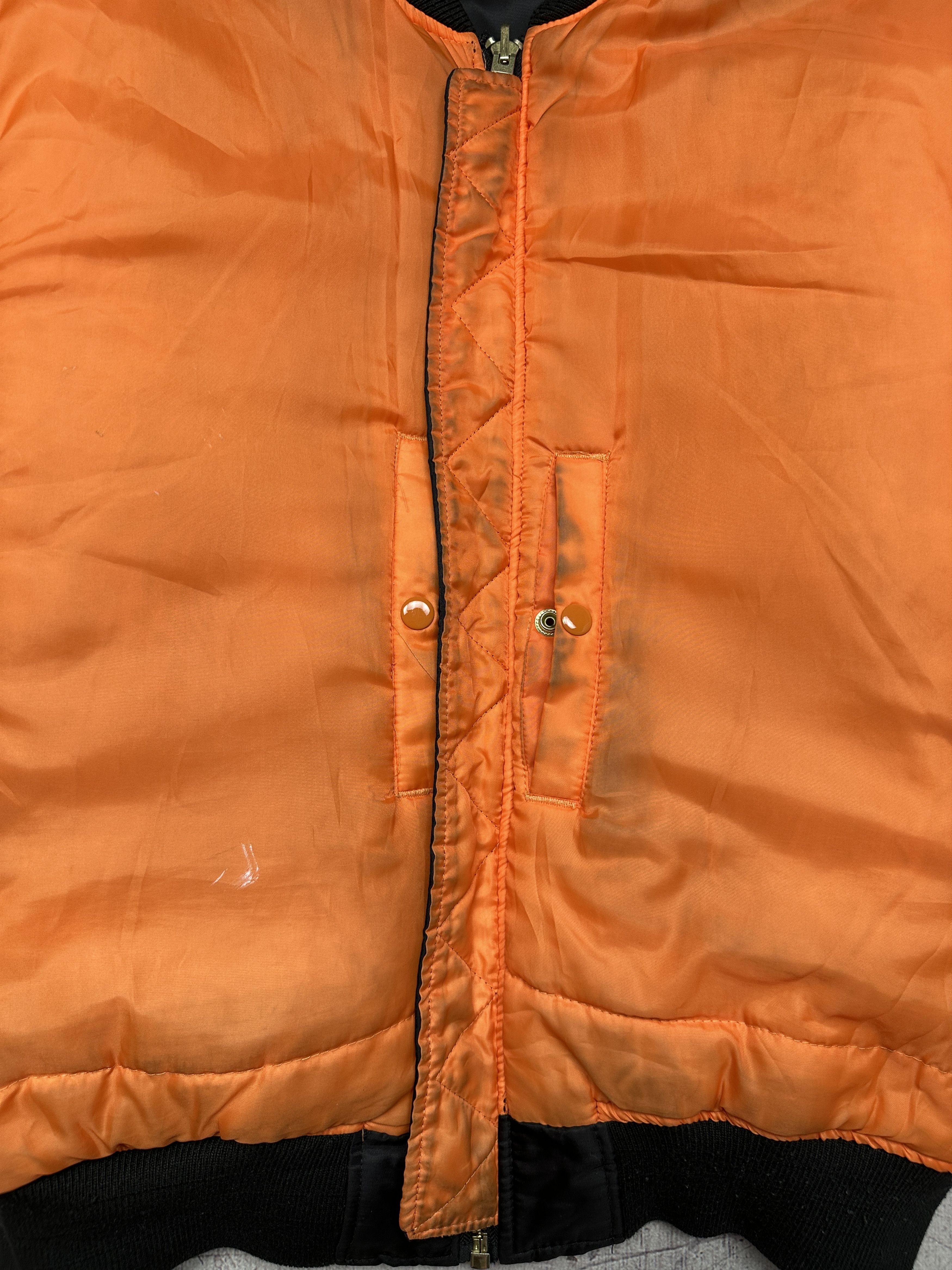 Vintage Vintage MA 1 Bomber Jacket Military Flyers Nylon Size US L / EU 52-54 / 3 - 10 Thumbnail