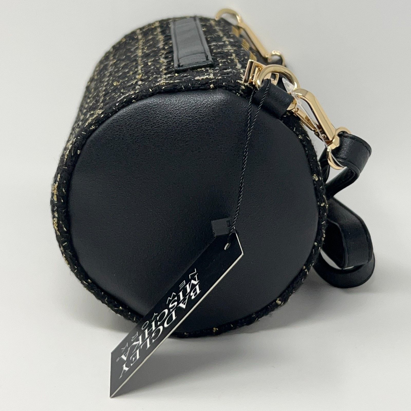 Badgley Mischka Badgley Mischka New York Black Gold Tweed Bag and Wallet Set Size ONE SIZE - 8 Thumbnail