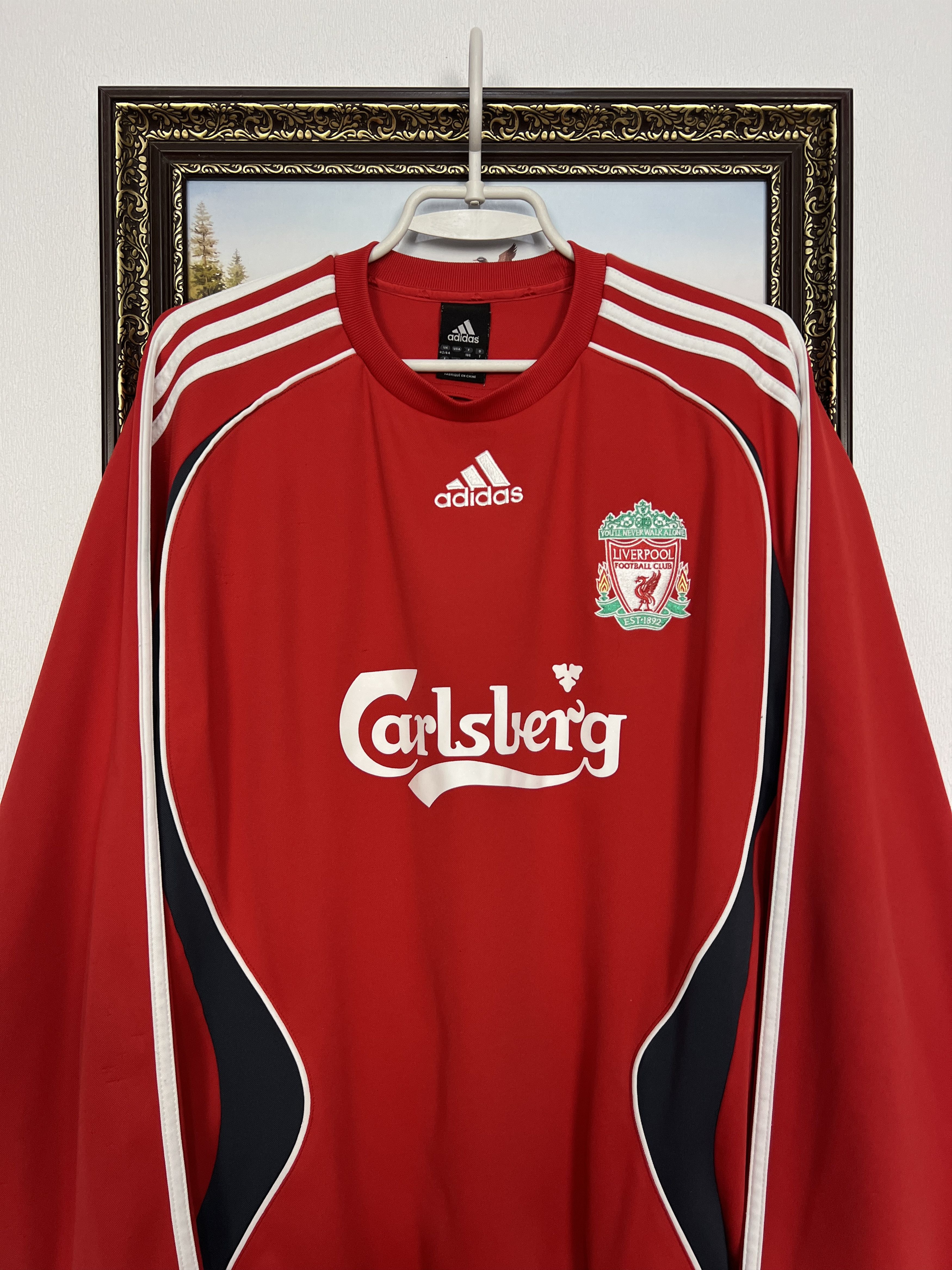 Adidas Vintage Liverpool Football Sweatshirt Soccer Crewneck Track Size US L / EU 52-54 / 3 - 2 Thumbnail