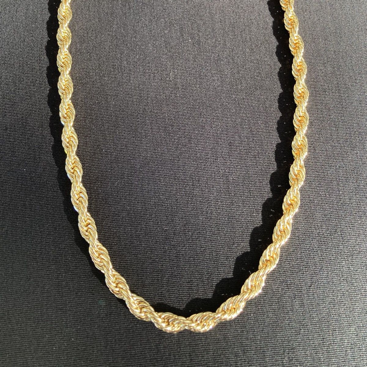 Jewelry Gold Chain Rope Chain Necklace 24in 6mm Size ONE SIZE - 1 Thumbnail