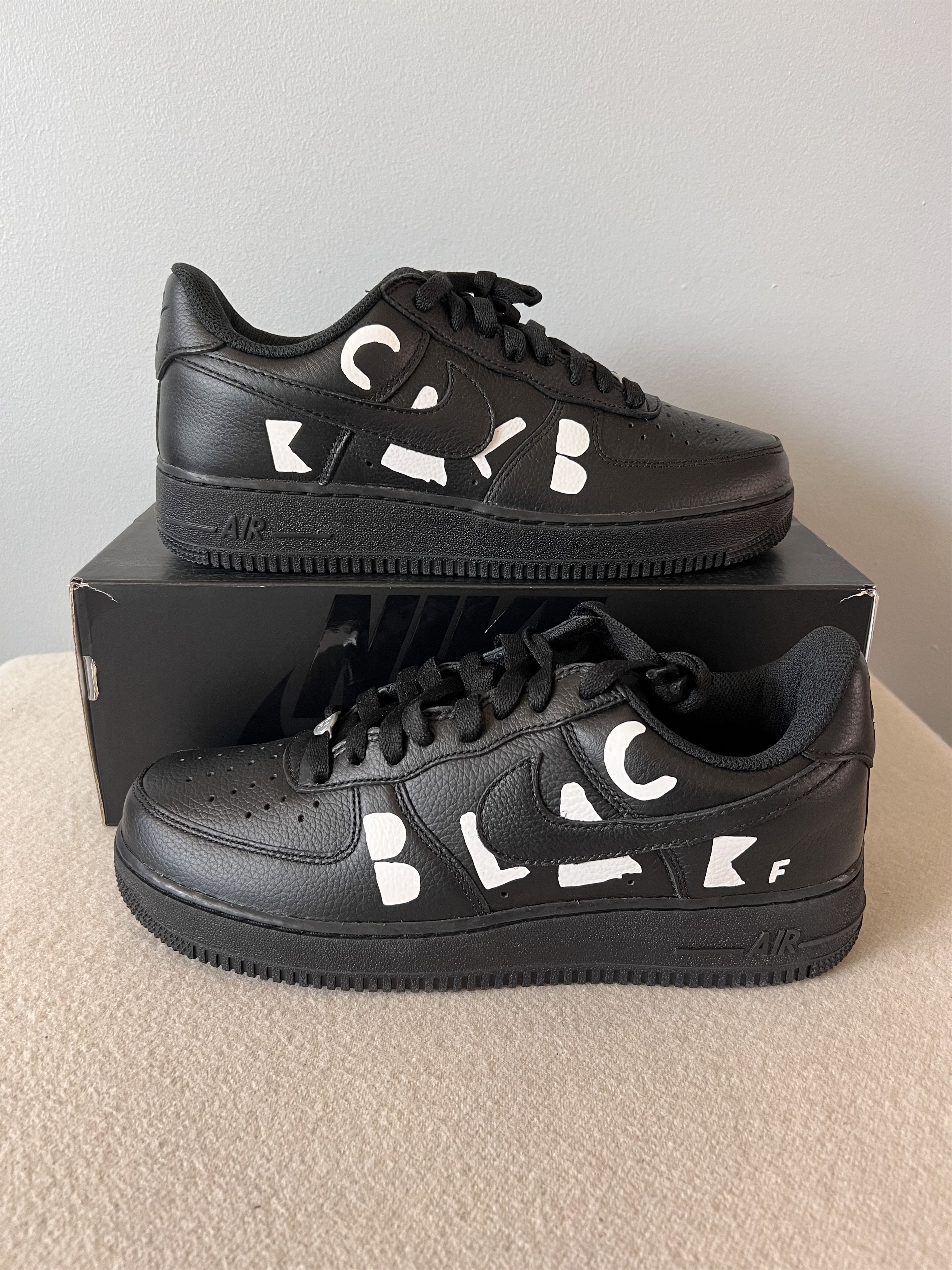 Comme des Garcons Black Comme des Garcons Black Nike Air Force 1 Low Size US 11 / EU 44 - 2 Thumbnail