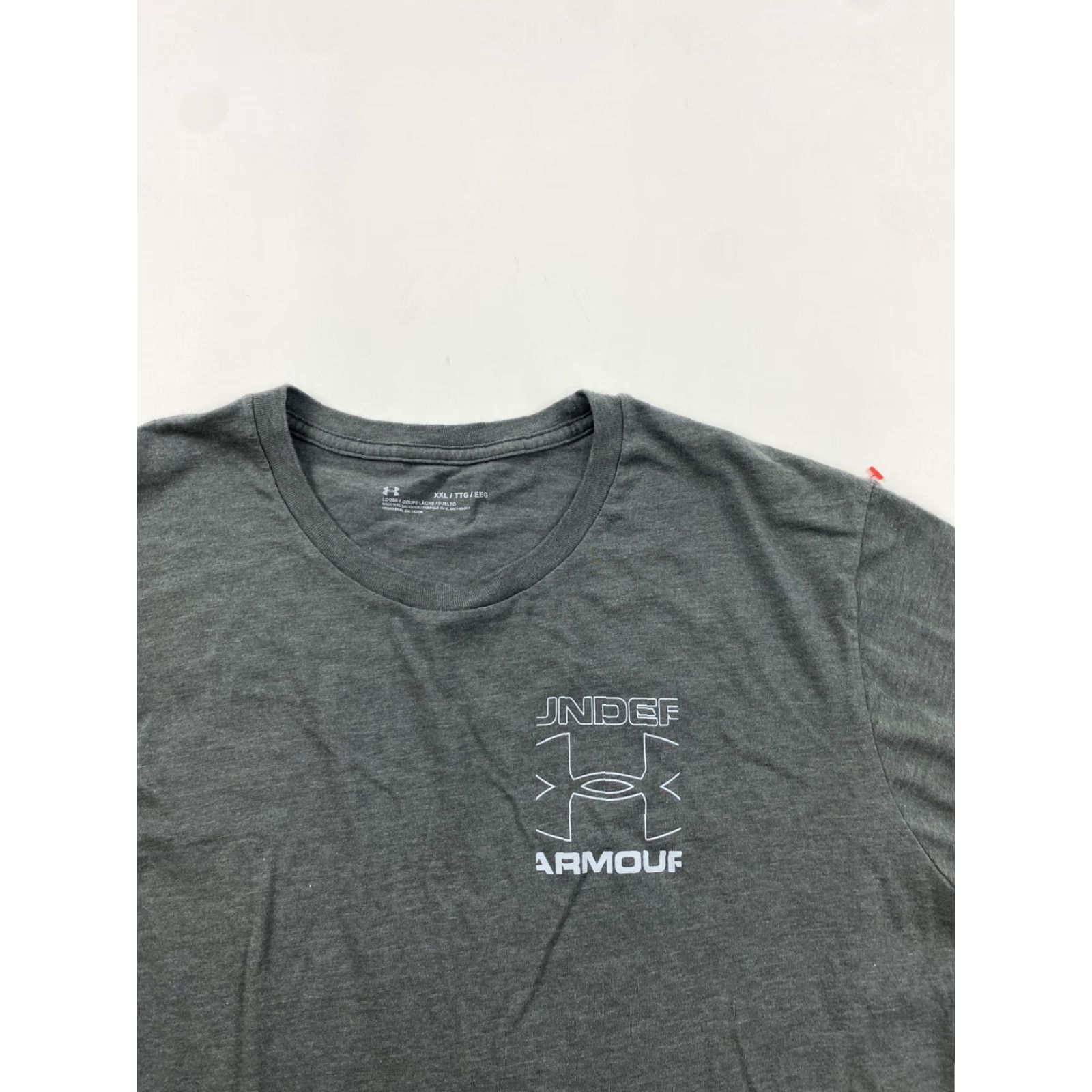 Under Armour Under Armour Shirt Men 2XL Gray Short Sleeve Crew Neck Logo T-Shirt Size US XXL / EU 58 / 5 - 2 Thumbnail