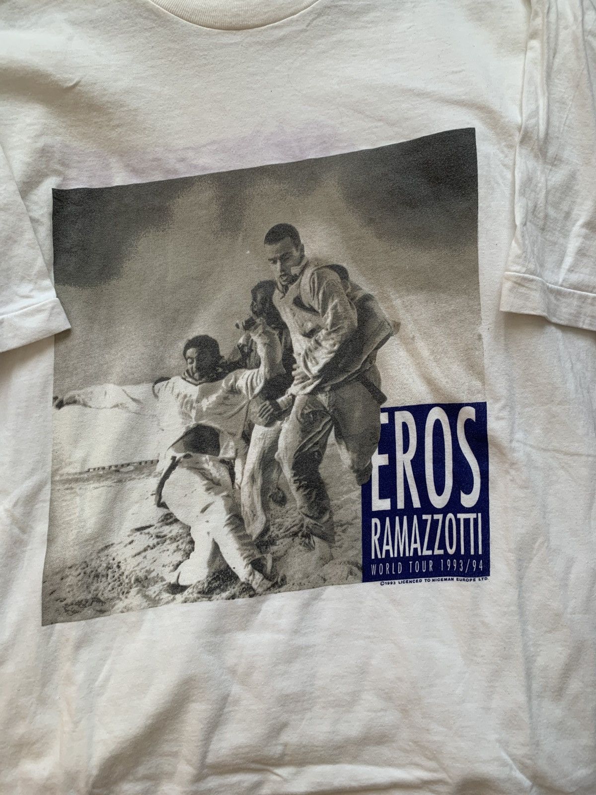 Band Tees 🔥VINTAGE EROS RAMAZZOTTI 1993/1994 WOURLD TOUR TSHIRT TEE Size US XL / EU 56 / 4 - 3 Thumbnail