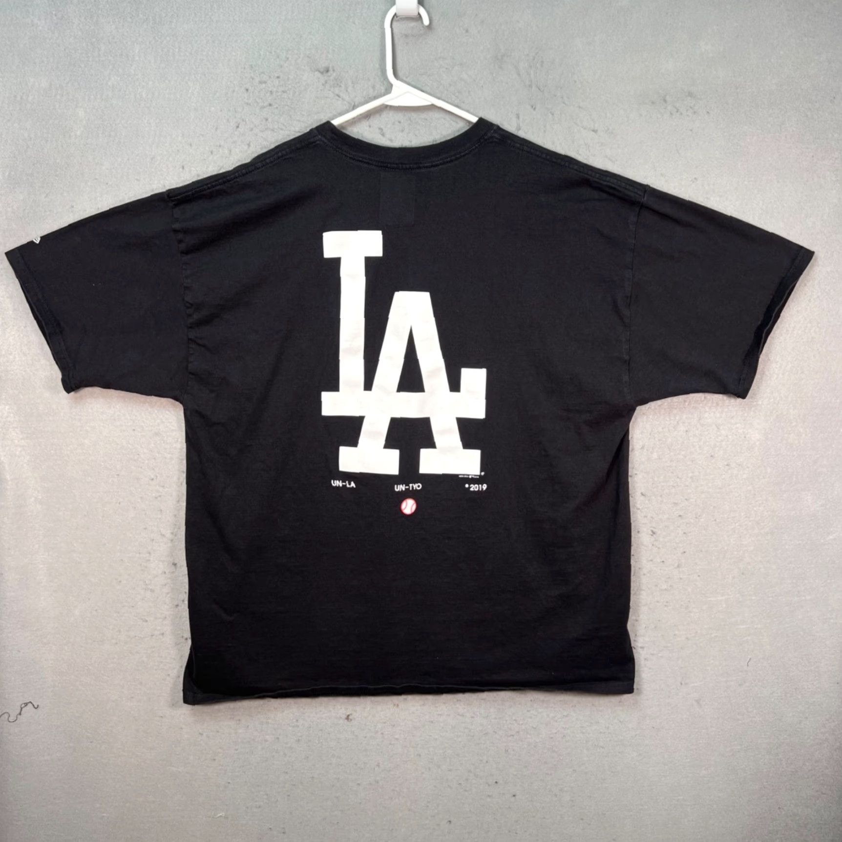 New Era New Era Union LA MLB Los Angeles Dodgers T-Shirt Black 2XL 100% Cotton Mens Shirt Size US XXL / EU 58 / 5 - 2 Thumbnail