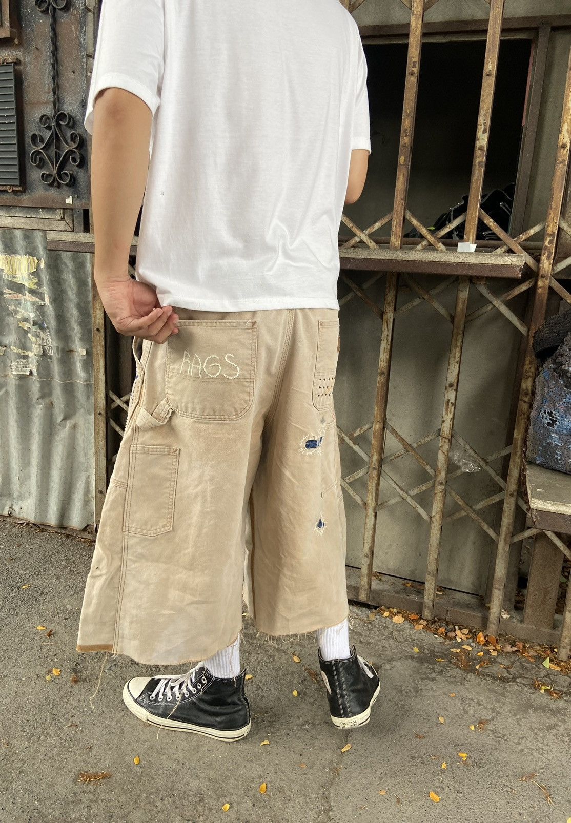 Japanese Brand Boro Patchwork Carhartt Carpenter Size US 36 / EU 52 - 10 Thumbnail