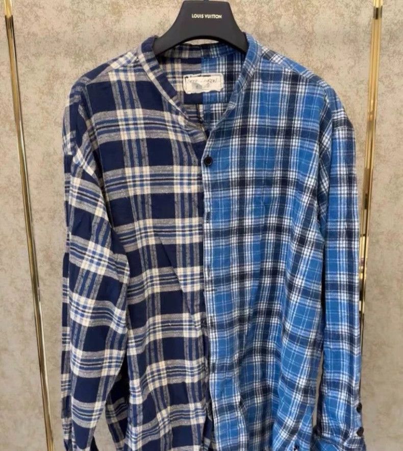 Greg Lauren greg lauren Splicing damaged shirt 2506-Nextarrow Size US M / EU 48-50 / 2 - 1 Thumbnail