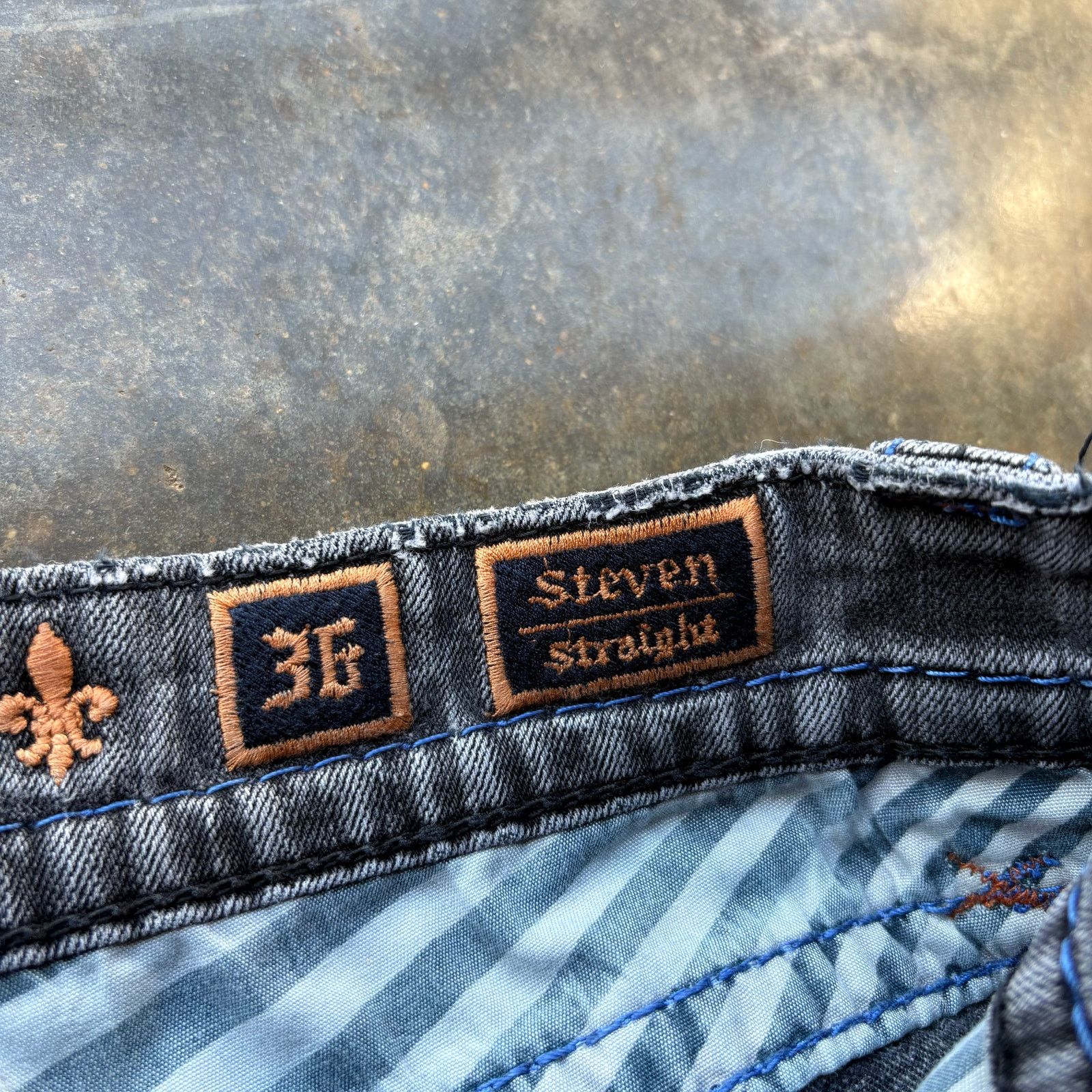 Rock Revival Vintage y2k Faded Grey Rock Revival Blue Jeans Size US 36 / EU 52 - 7 Thumbnail