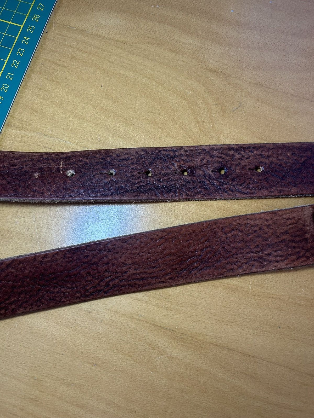 Vintage Vintage artisanal Italian diamond flower Brave leather belt Size ONE SIZE - 6 Thumbnail
