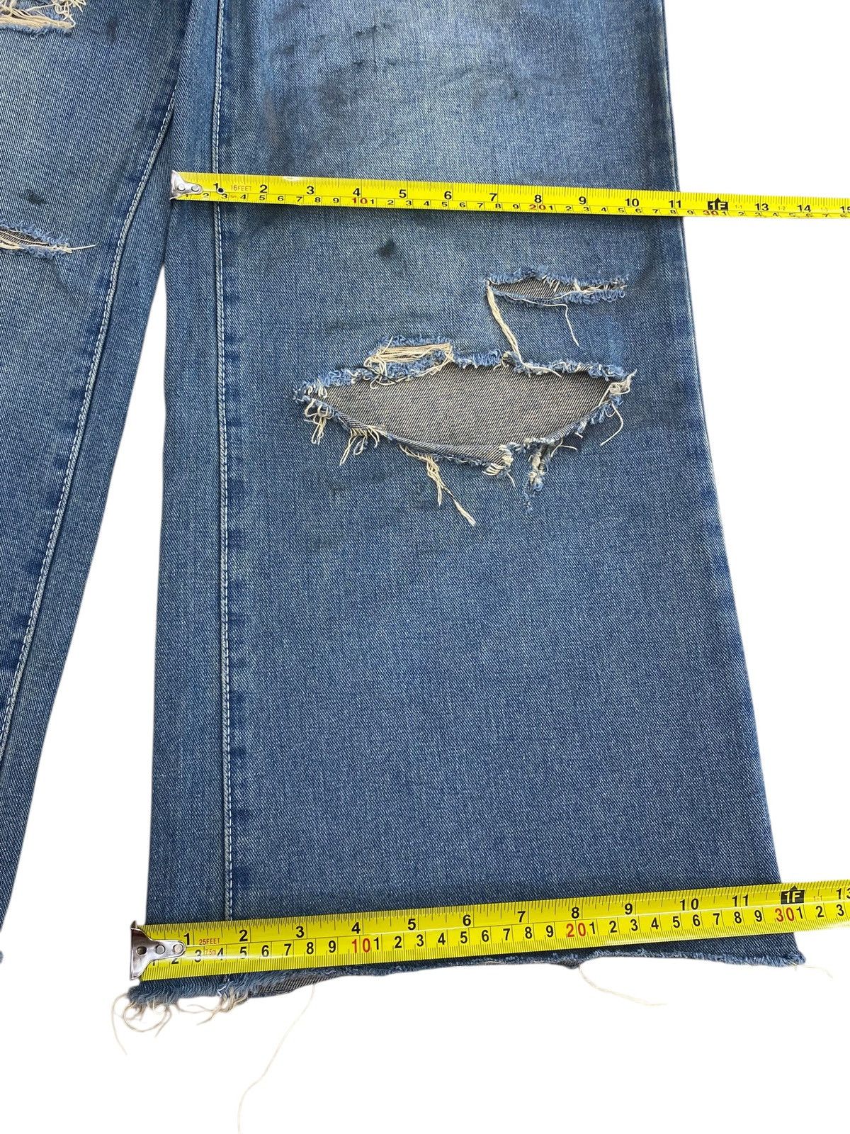Other Dazy Distressed Hairy Leg Style Baggy Jeans Size US 27 - 7 Thumbnail