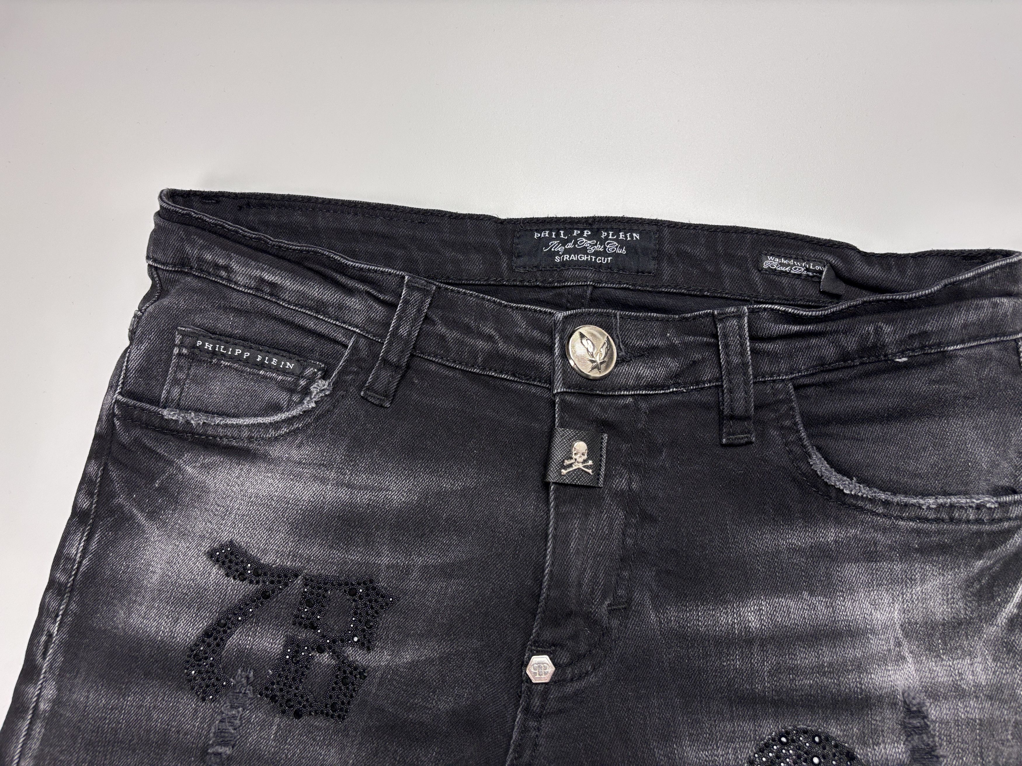Philipp Plein Womens Philipp Plein Jeans Black/Gray Size 28 Size 28" / US 6 / IT 42 - 5 Thumbnail