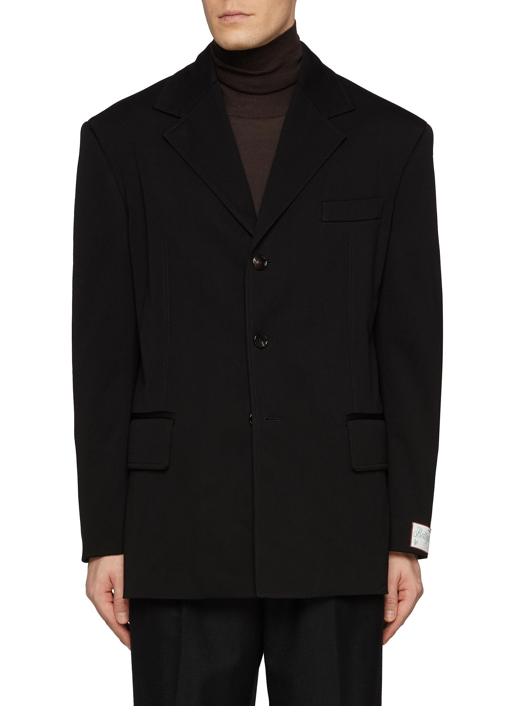 Bottega Veneta Matt Fluid Viscose Jersey Jacket with lapel on a sleeve Size US XL / EU 56 / 4 - 1 Thumbnail