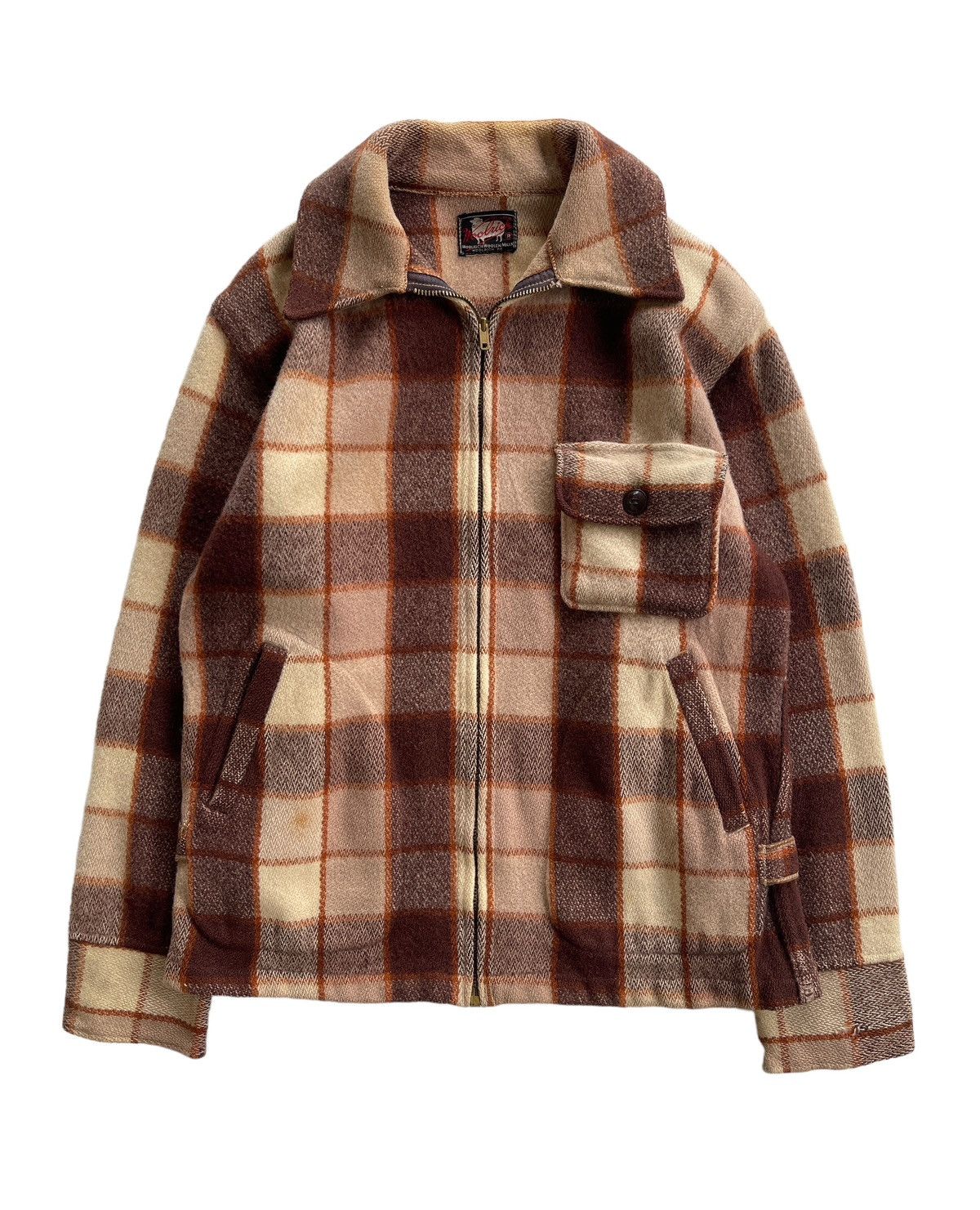RARE! Vintage 40s Woolrich Wool Tartan Jacket