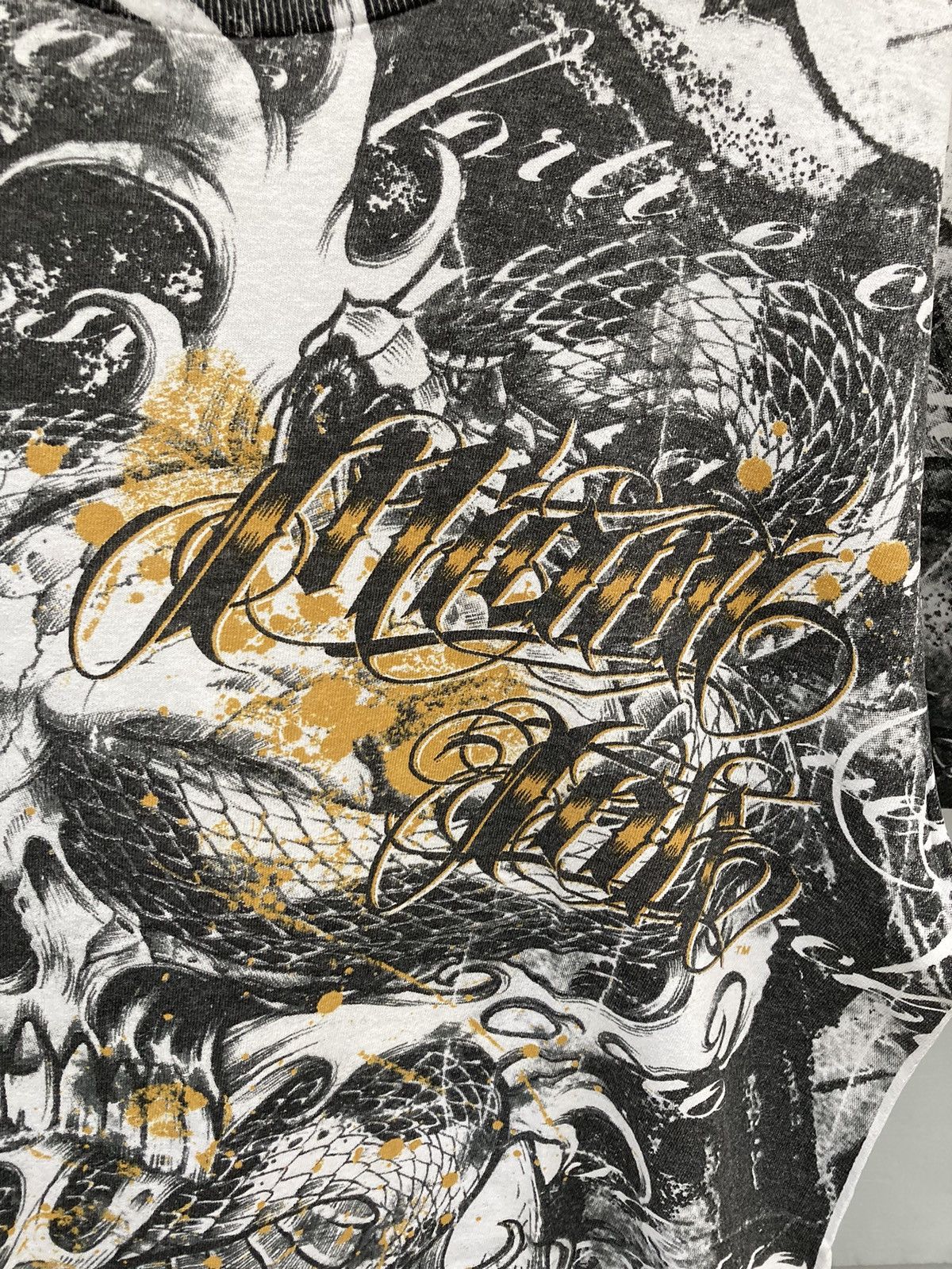 Affliction Miami Ink Tattoo Full All Over Print Damn Sick Graphic Size US L / EU 52-54 / 3 - 7 Thumbnail