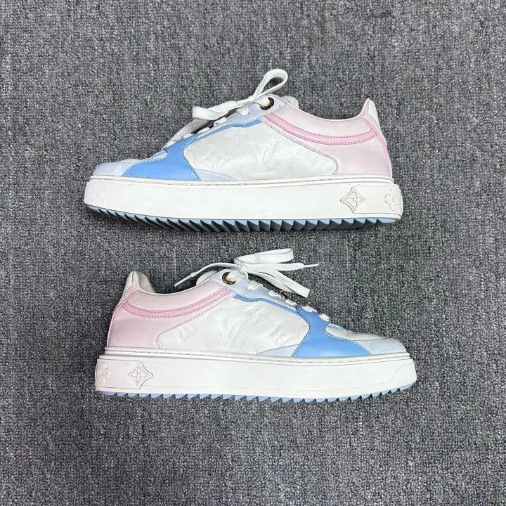 Louis Vuitton Louis Vuitton Time Out Fashion Low-Top Sneakers -2508 Size US 7 / IT 37 - 3 Thumbnail