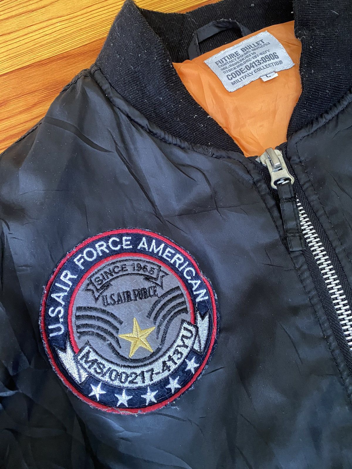 Vintage Us Air Force Bomber Flight Jacket Size US L / EU 52-54 / 3 - 4 Thumbnail