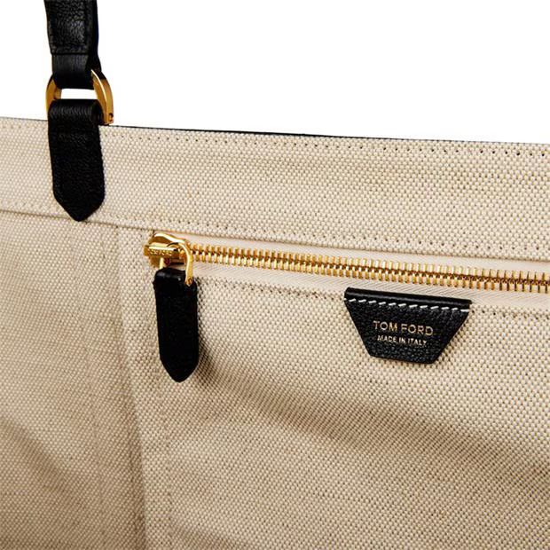 Tom Ford o1g2r1mq0724 Size: OS / Canvas Tote Bag in Cream Size ONE SIZE - 5 Thumbnail