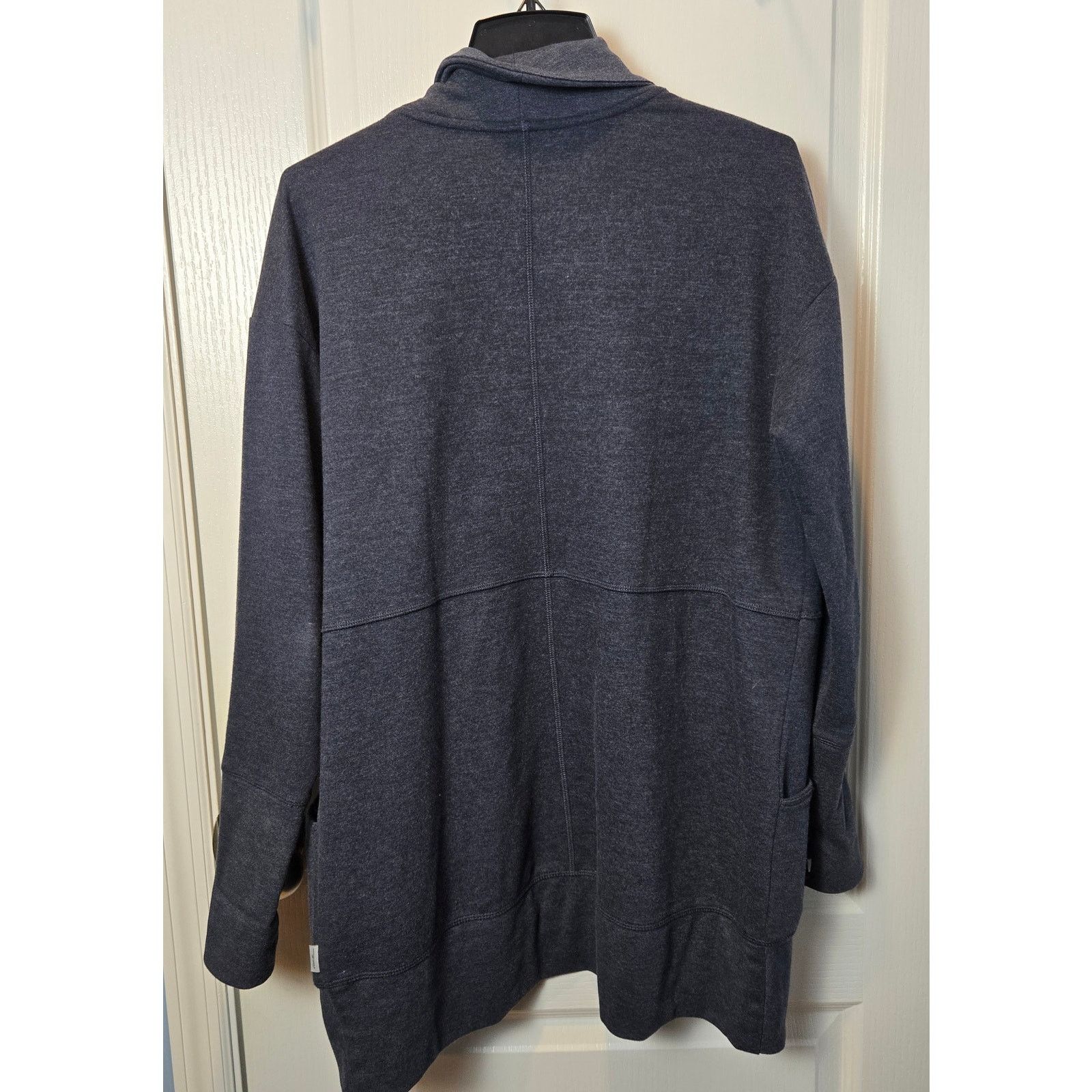 Eddie Bauer Eddie Bauer Camp Fleece Wrap Cardigan sz L blue Size L / US 10 / IT 46 - 2 Thumbnail