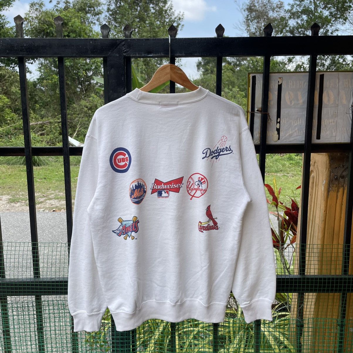 Budweiser 🔥Vintage Budweiser X MLB American Sports Crewneck Sweatshirt Size US M / EU 48-50 / 2 - 1 Thumbnail
